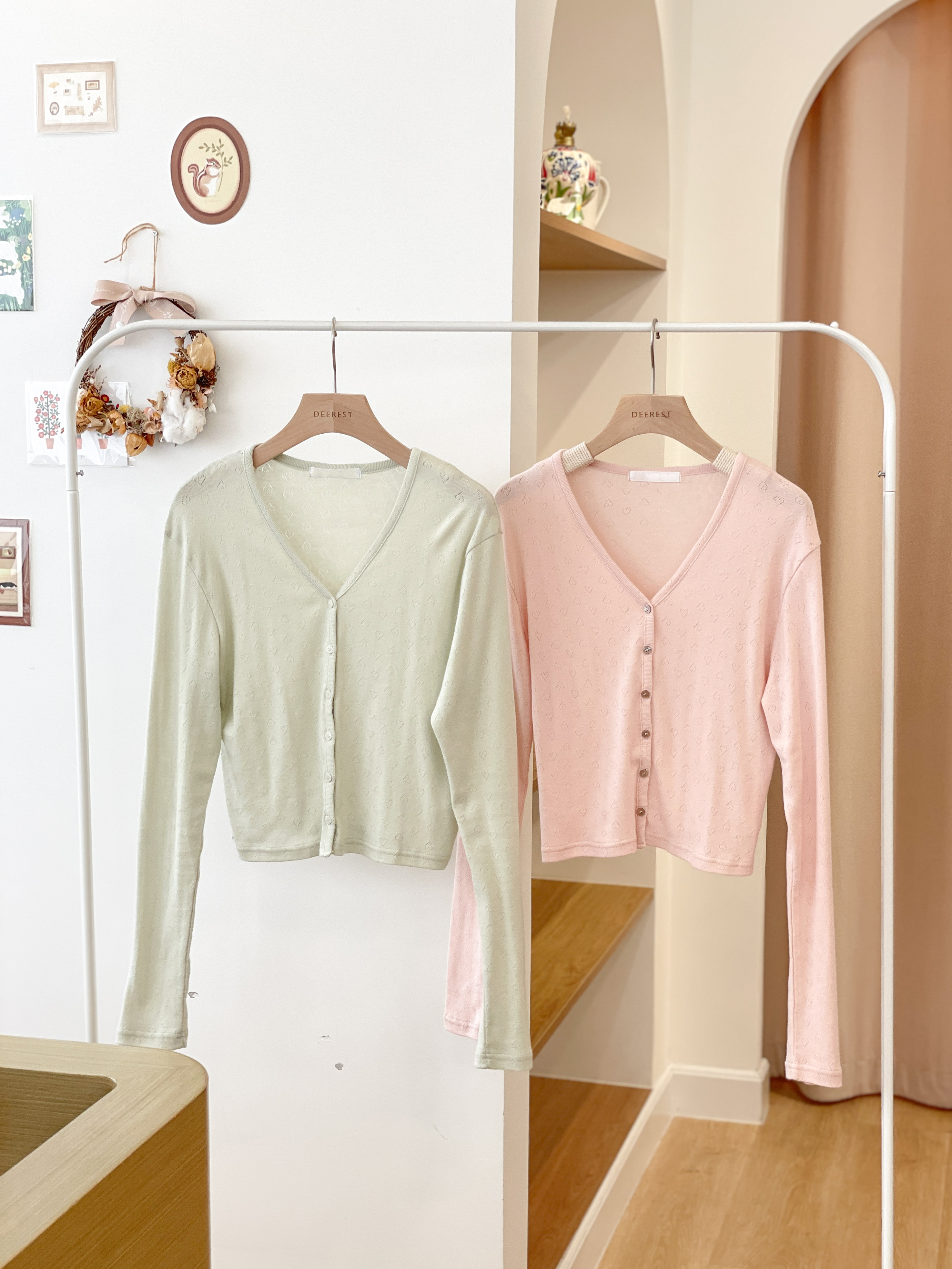JK284 Soft Heart Light Cardigan