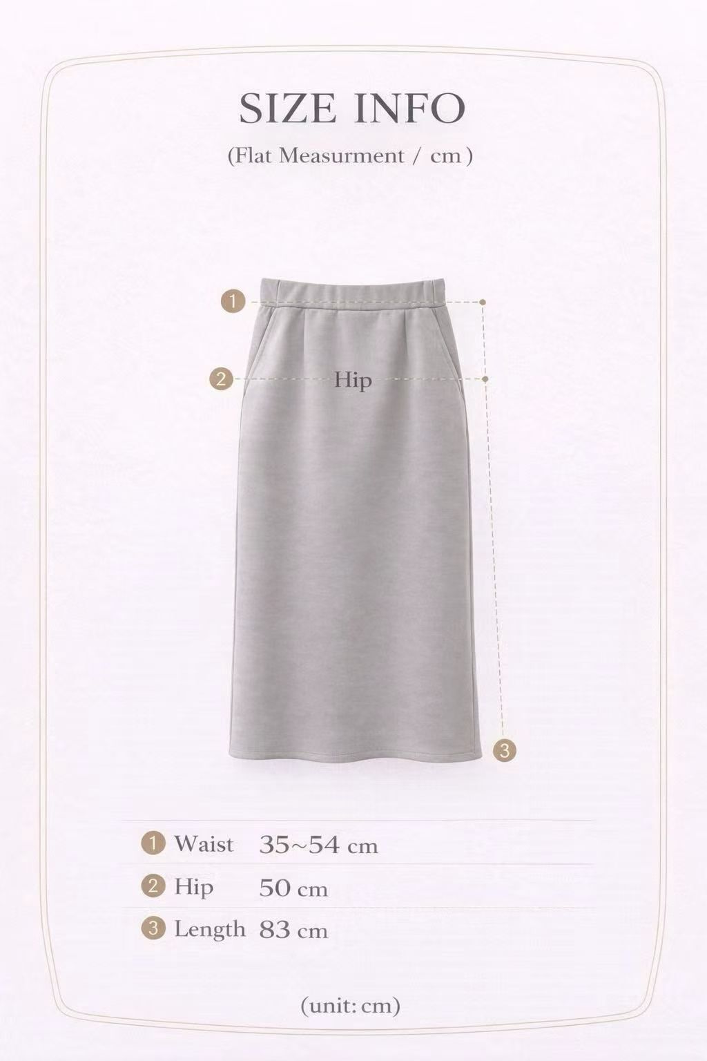 MA6015 簡約直筒裙