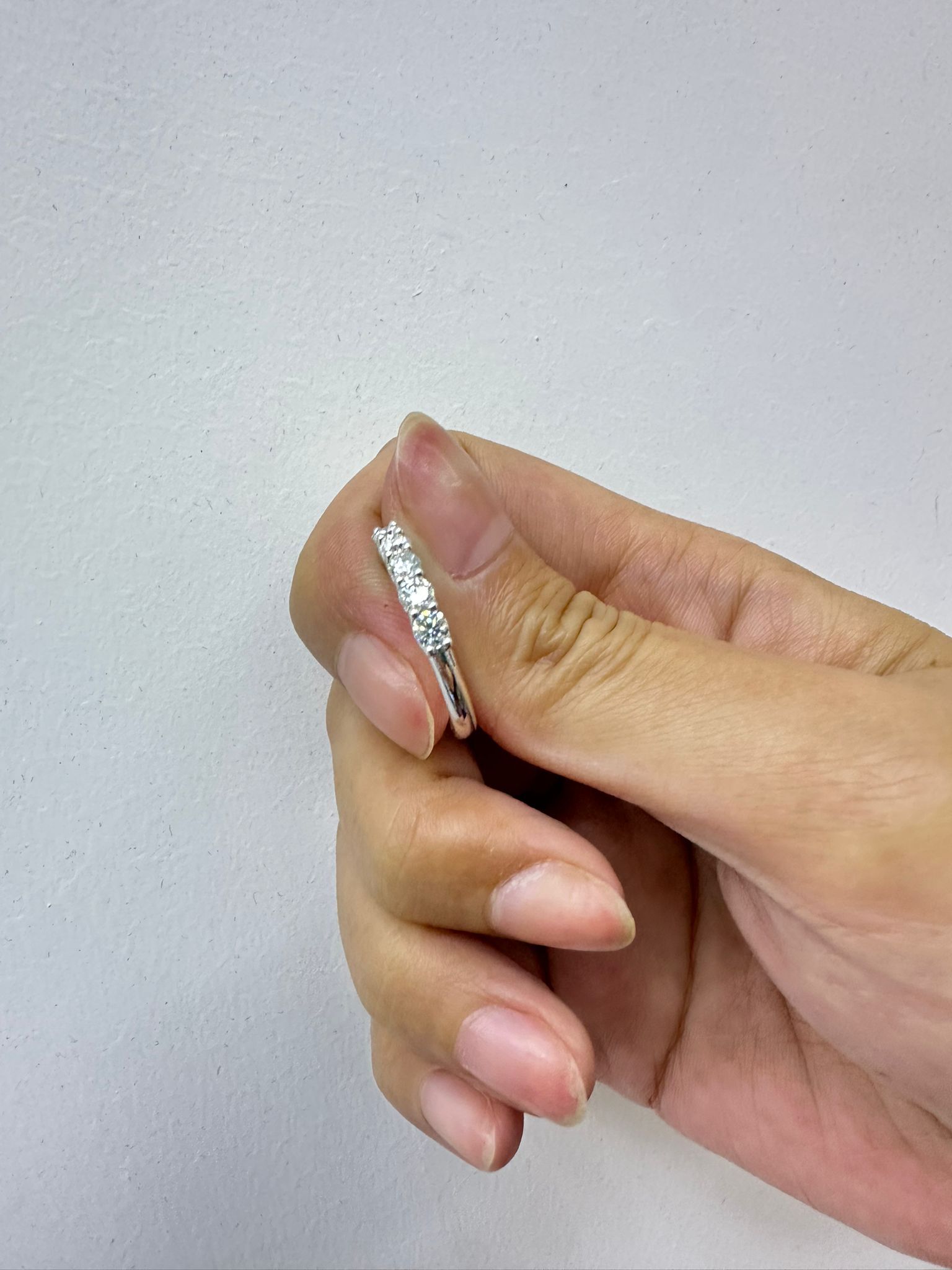 【現貨】G0830480 925純銀10份莫桑7粒鑽戒指