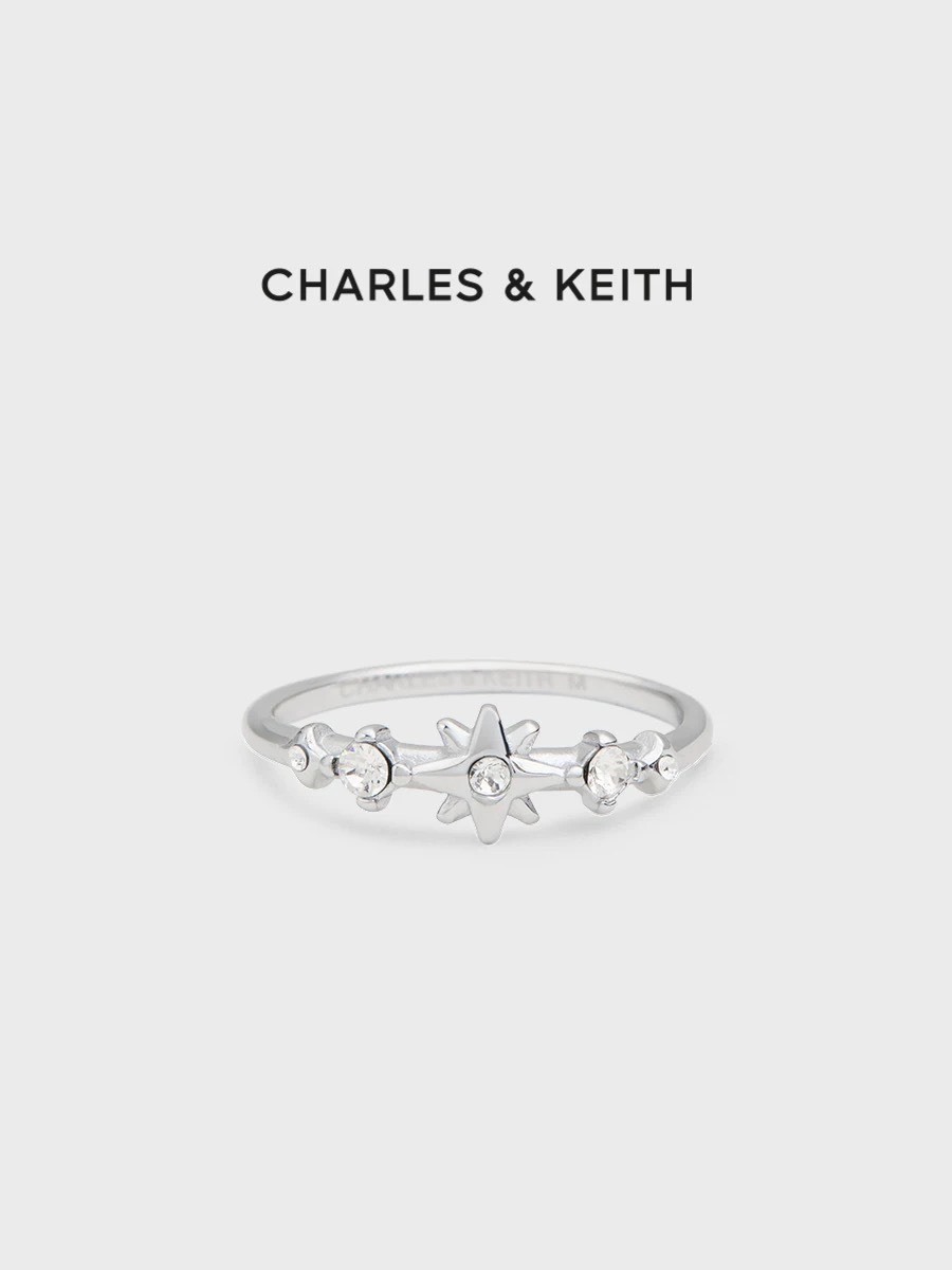 CHARLES & KEITH 小CK 北極星 滿鑽 戒指