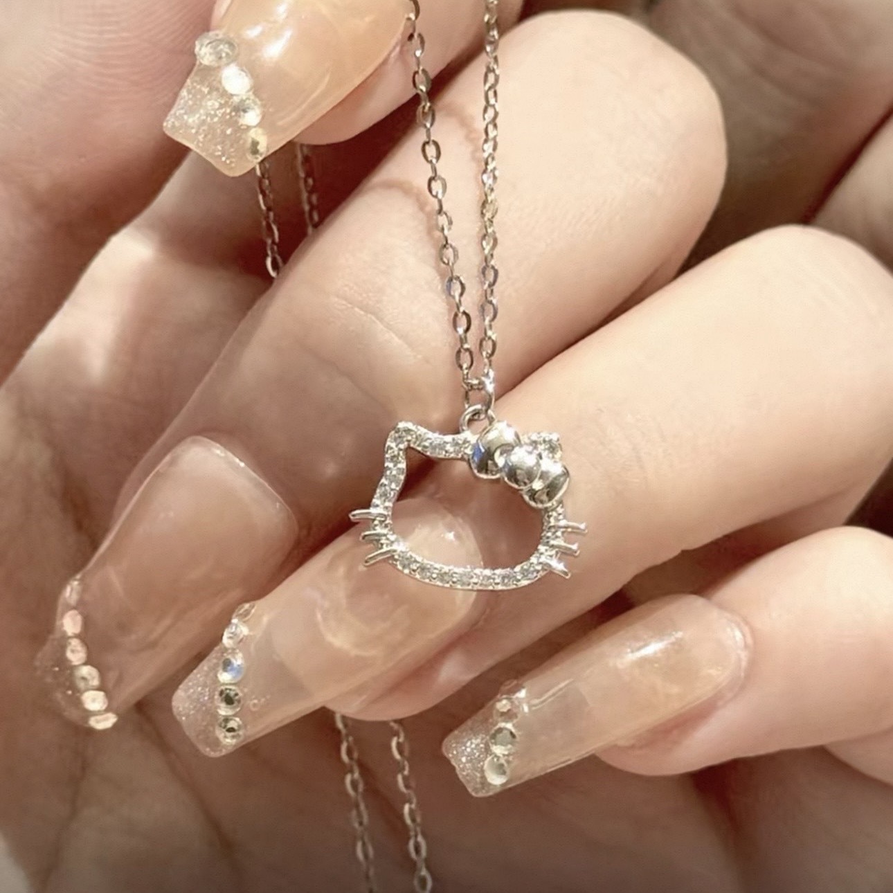 SANRIO 三麗鷗 HELLO KITTY 甜心物語項鍊 精緻項鍊 送禮 禮盒 凱蒂貓造型