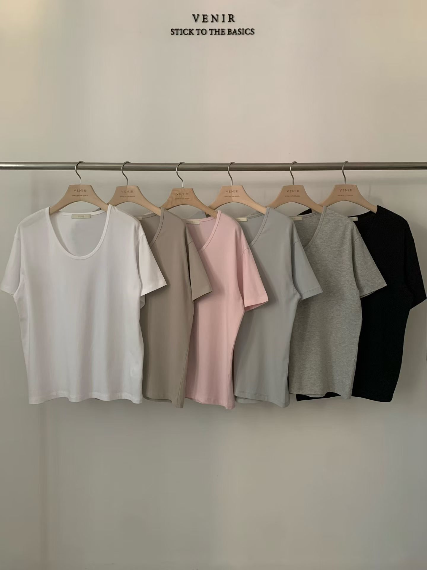 VR6058 U領寬鬆Tee