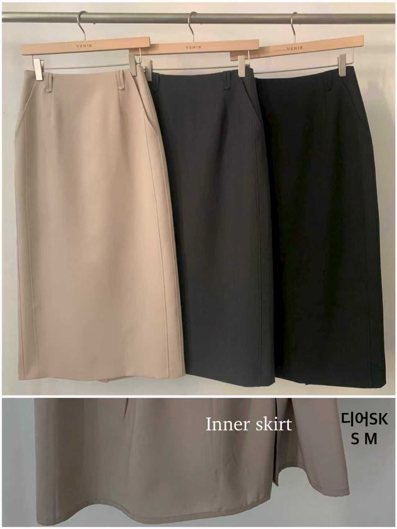 VR6045 皮帶位直筒西裙