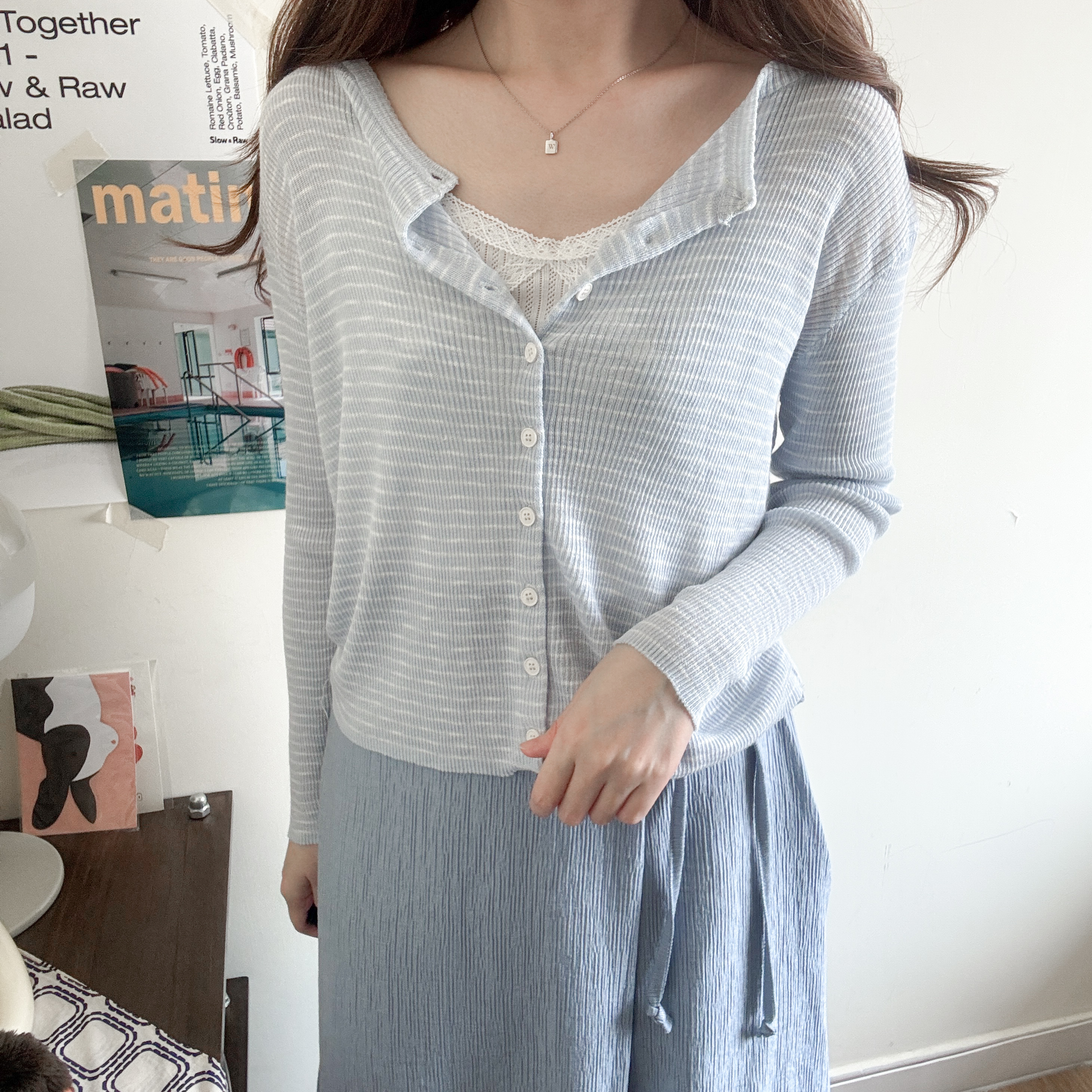 針織橫間小外套