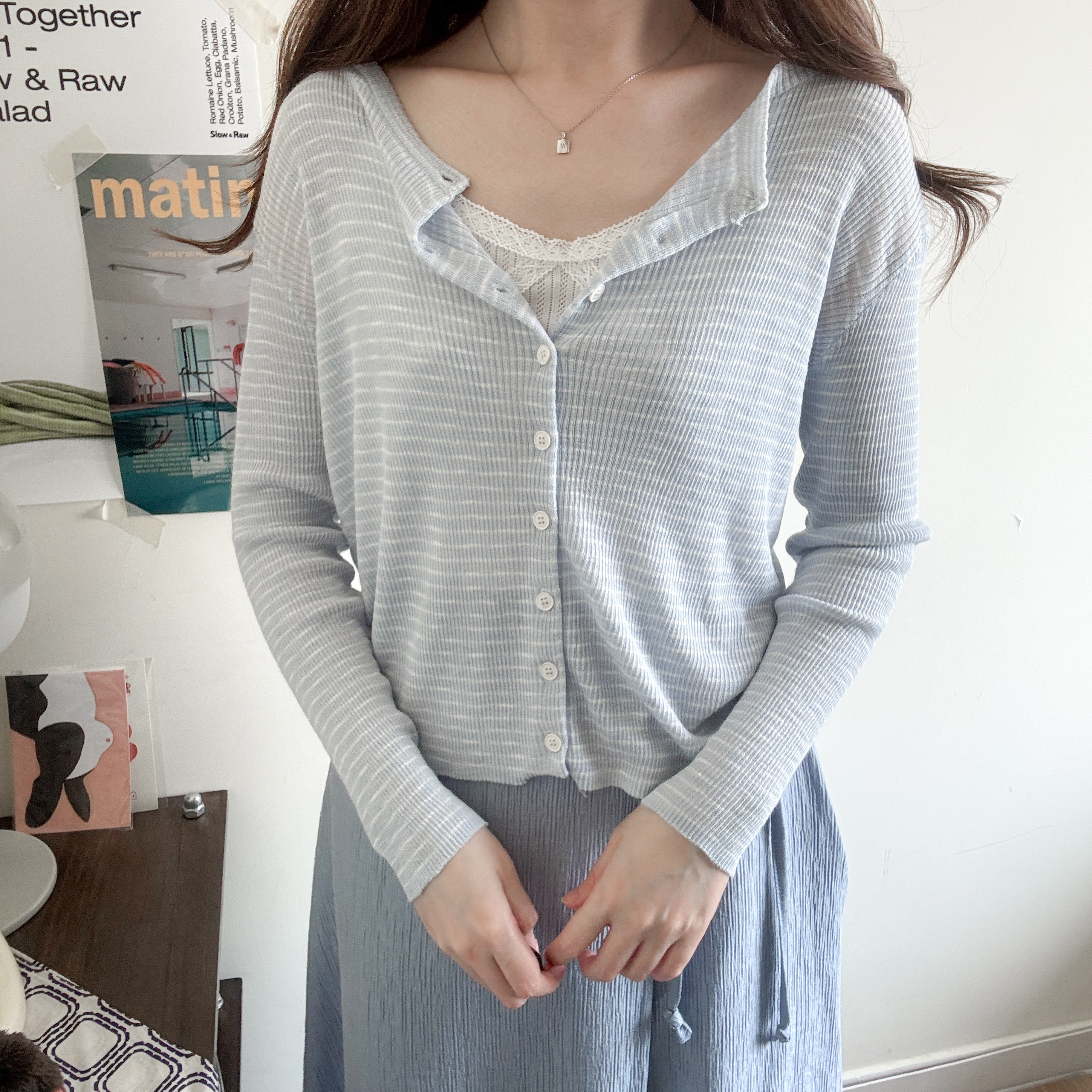 針織橫間小外套