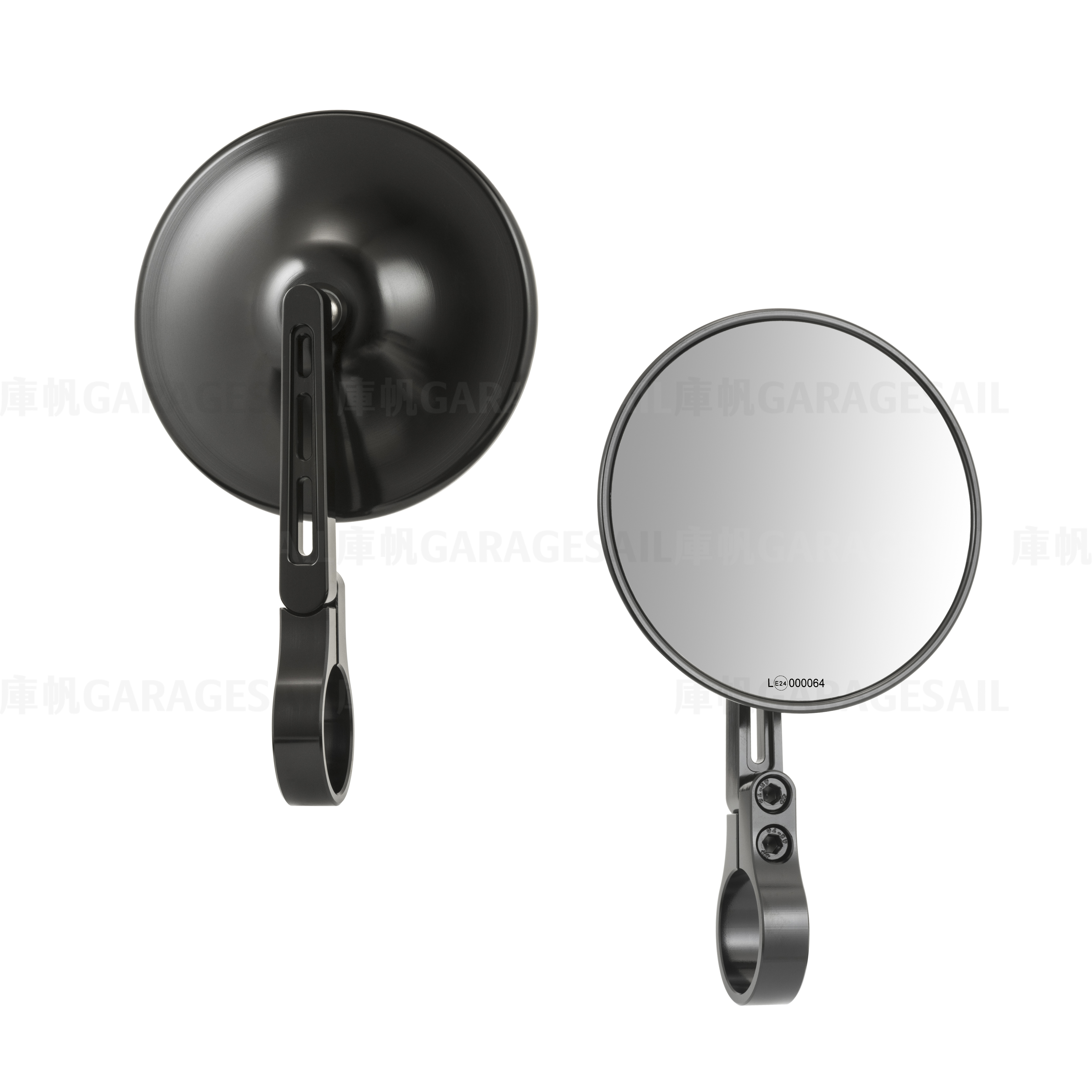 Bar end Mirror - 4" Round Disc - D1