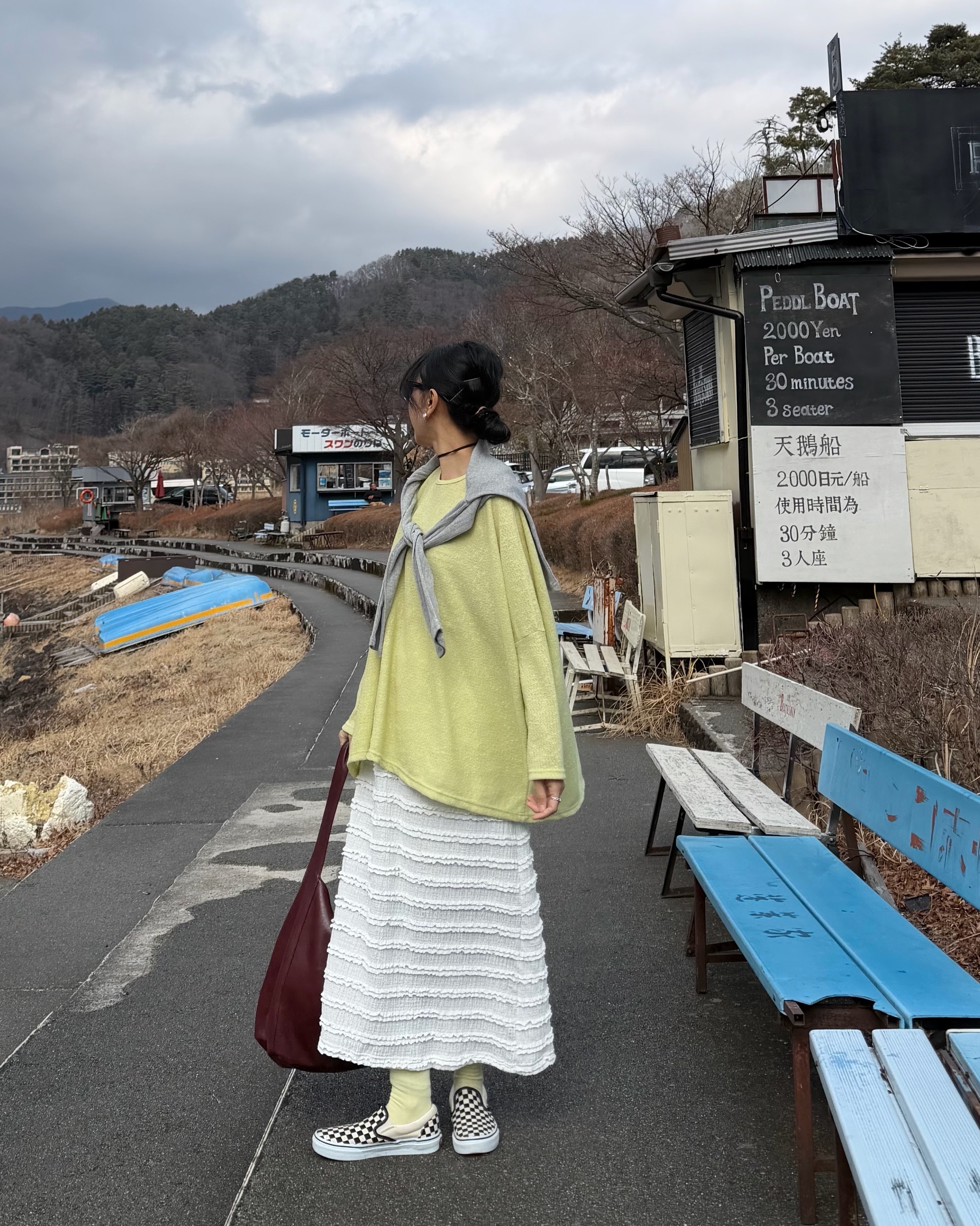 2月新品♥薄針織over size Top