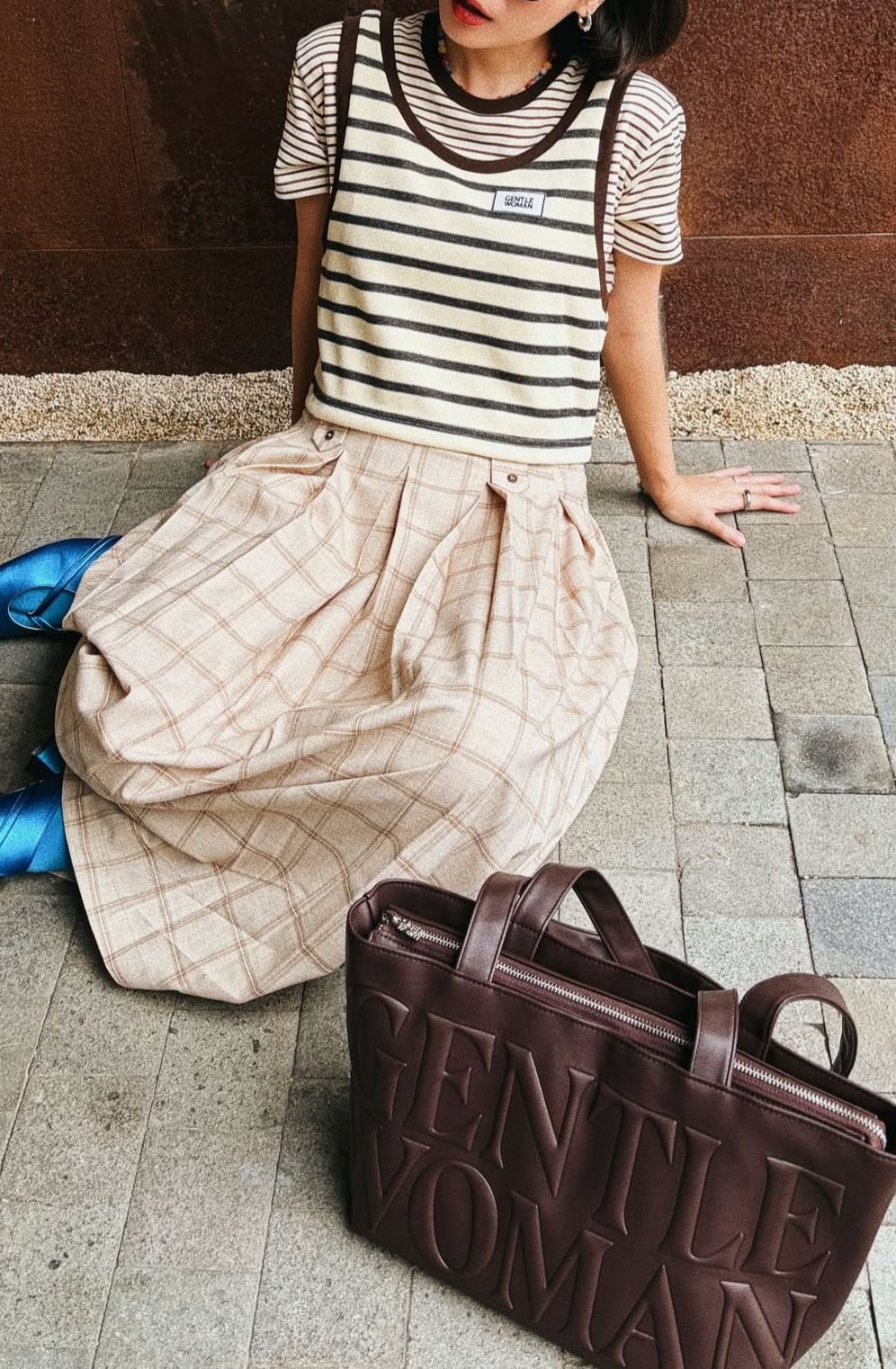 Gentle Woman Daily Shoulder Bag(Dark Brown)