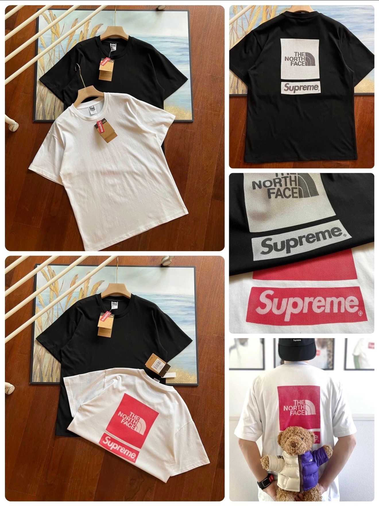 ☀ 潮牌🏷TNF x Sup*reme 潮人短袖休閑Tee-2400606