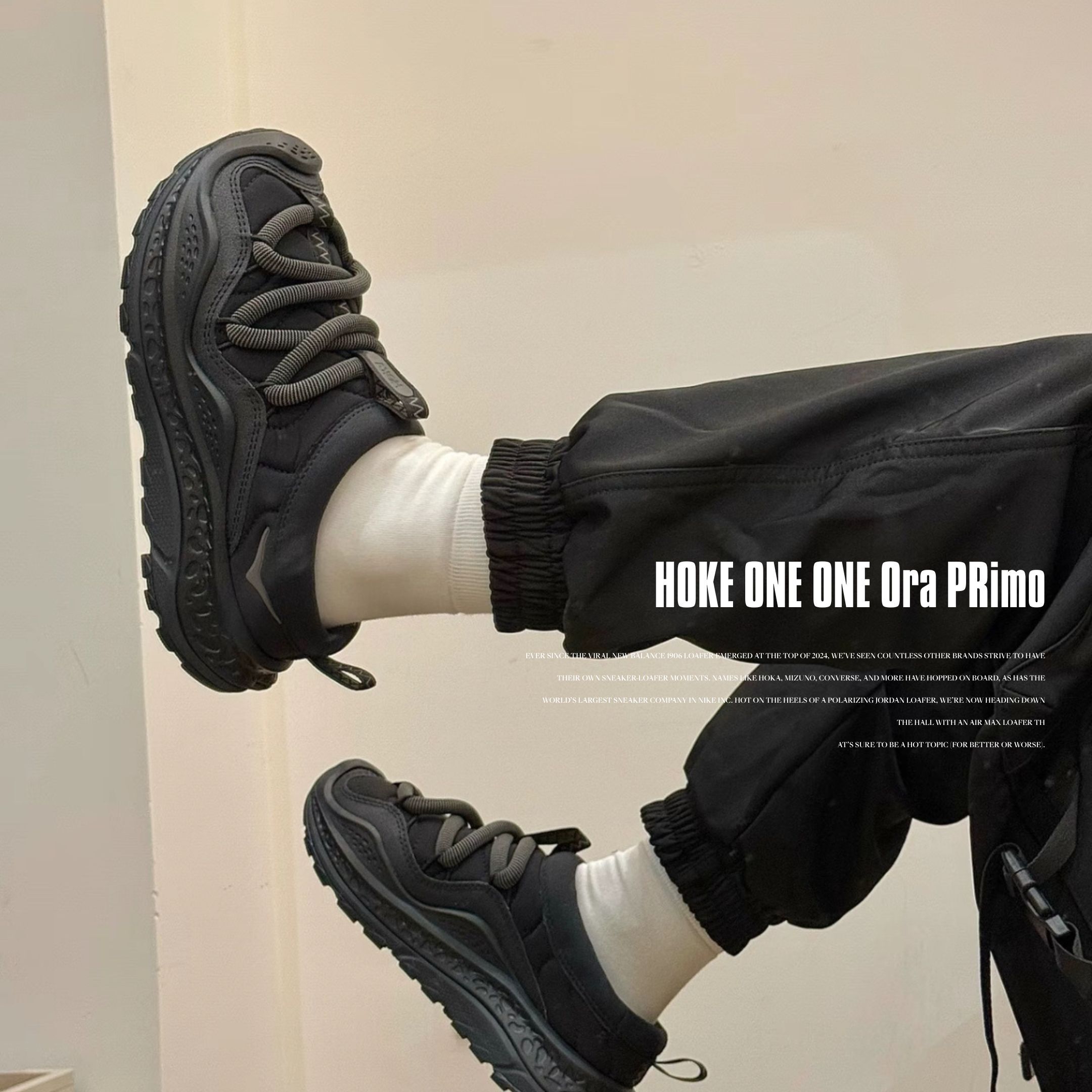 NICEDAY 代購 HOKA ONE ONE Ora Primo 黑 黑色 包頭 拖鞋 厚底 舒適 1141570-BBLC