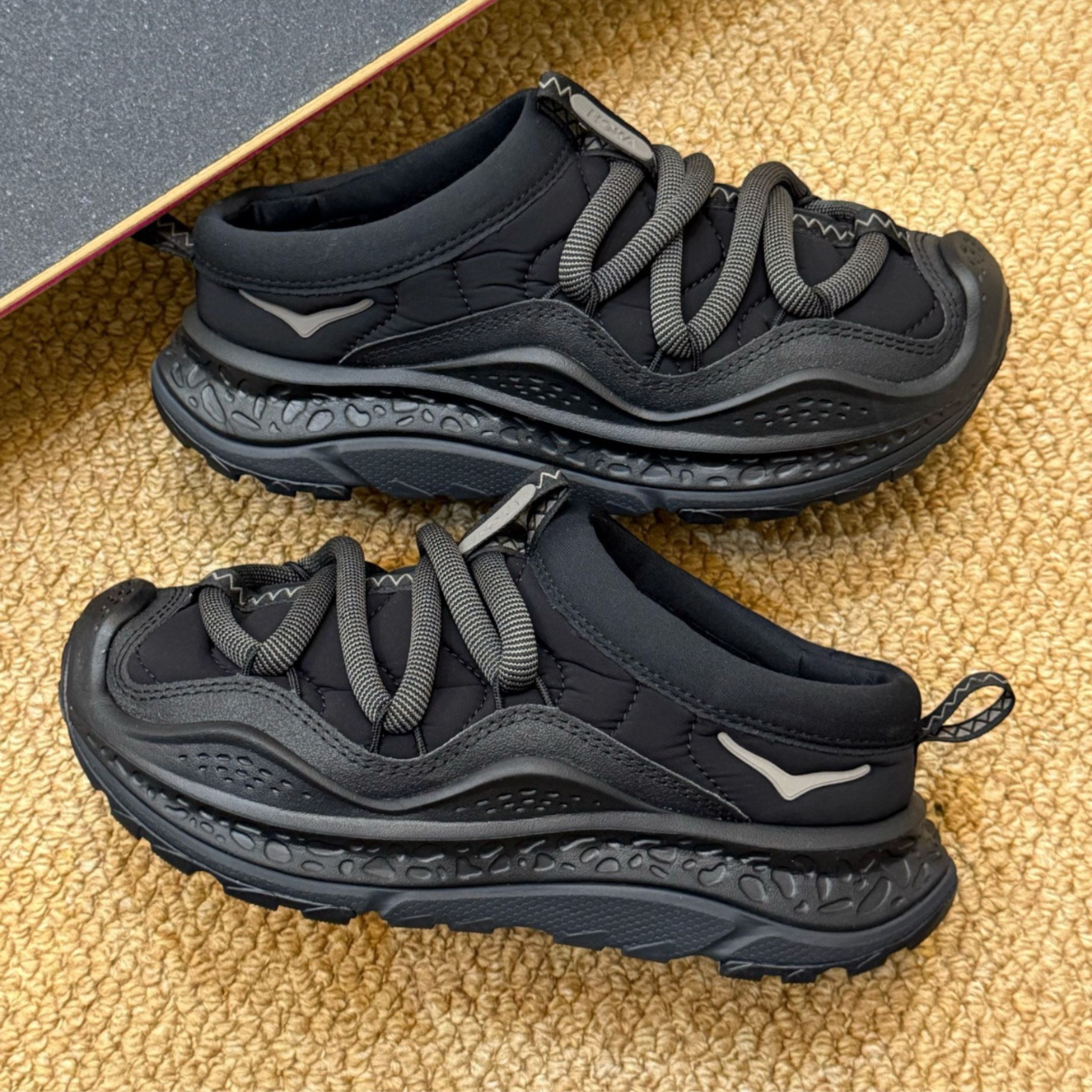 NICEDAY 代購 HOKA ONE ONE Ora Primo 黑 黑色 包頭 拖鞋 厚底 舒適 1141570-BBLC