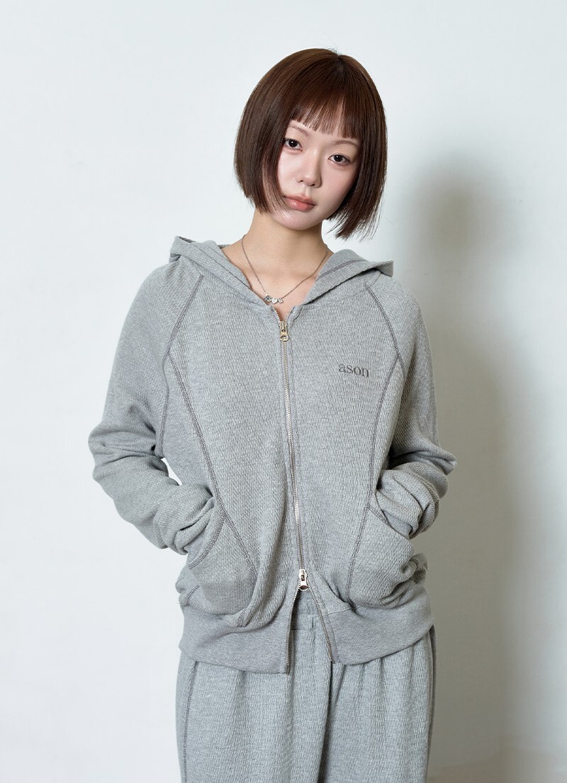 as’’on ason BUNNY TRAINING HOOD ZIP-UP 連帽外套 三色