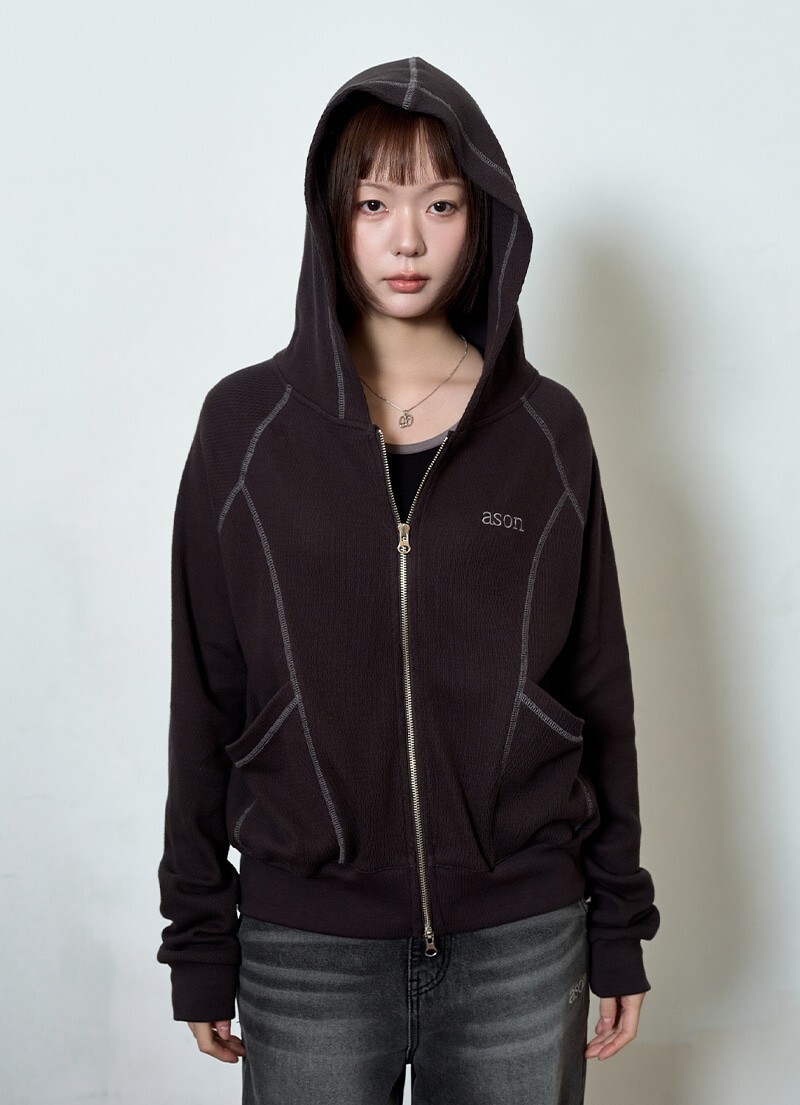 as’’on ason BUNNY TRAINING HOOD ZIP-UP 連帽外套 三色
