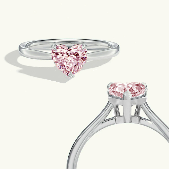 【訂製】心形碧璽925S單石戒