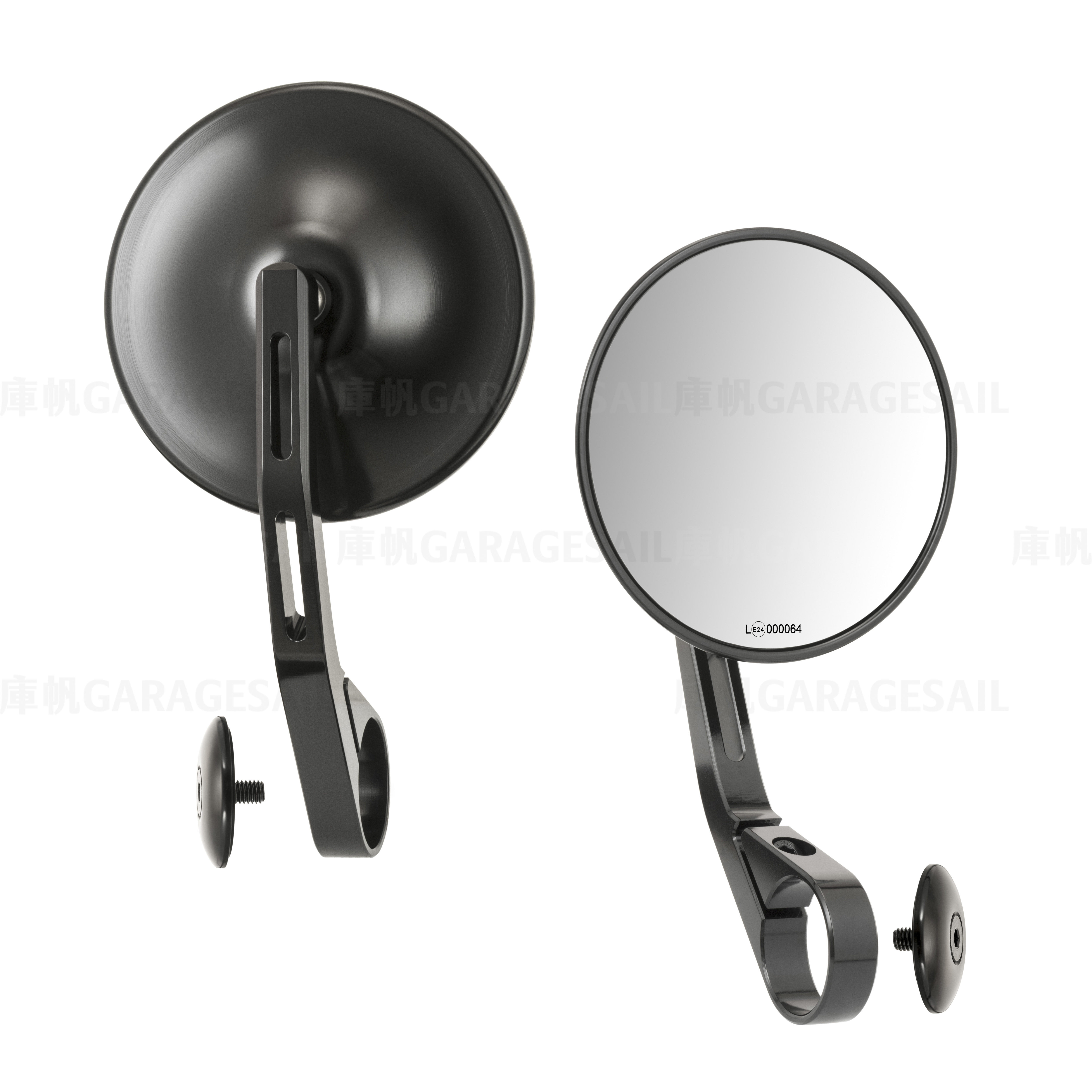 水冷凱旋專用 把手端 後照鏡 4吋圓 圓碟 D2