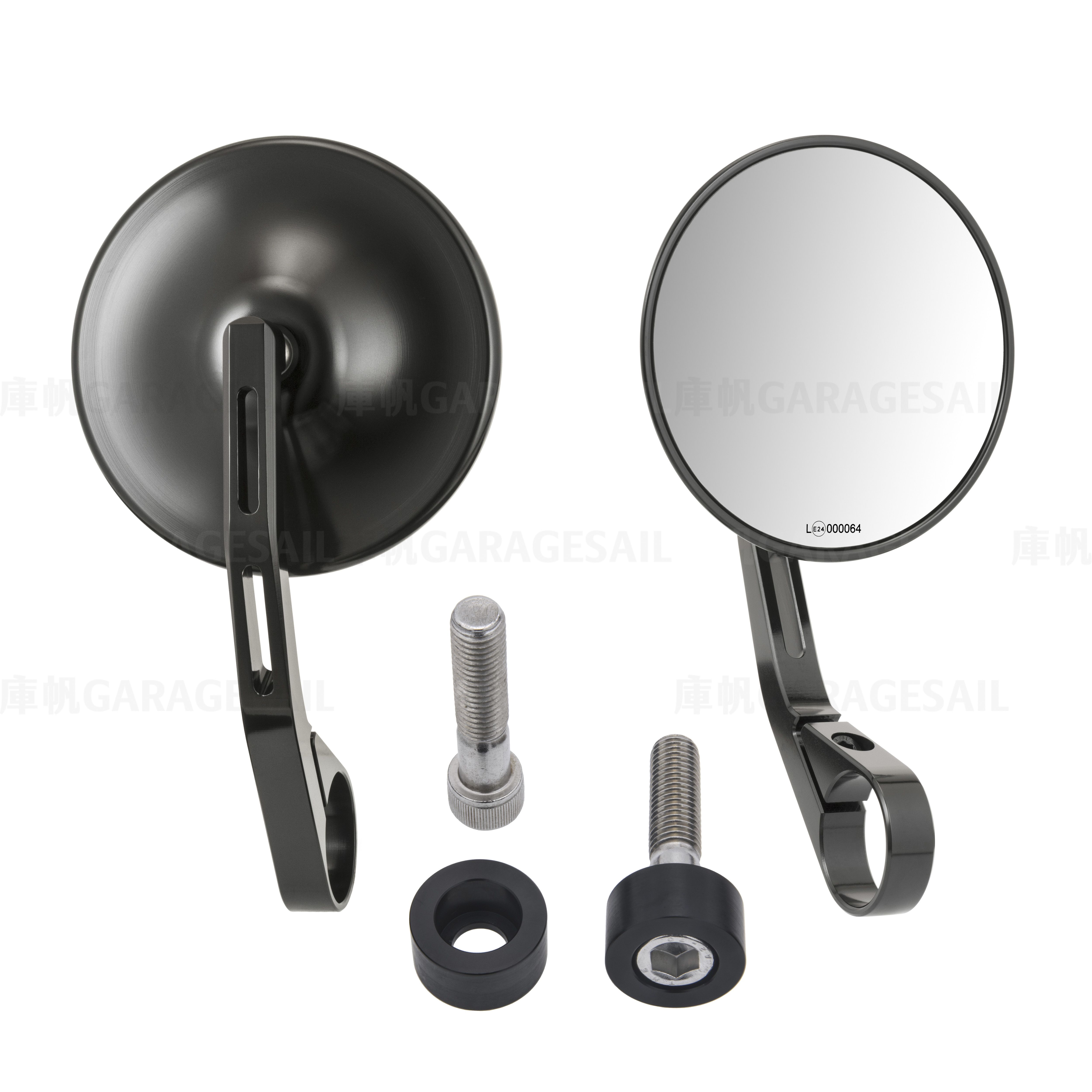 BMW R9T專用 把手端 後照鏡 4吋圓 圓碟 D2