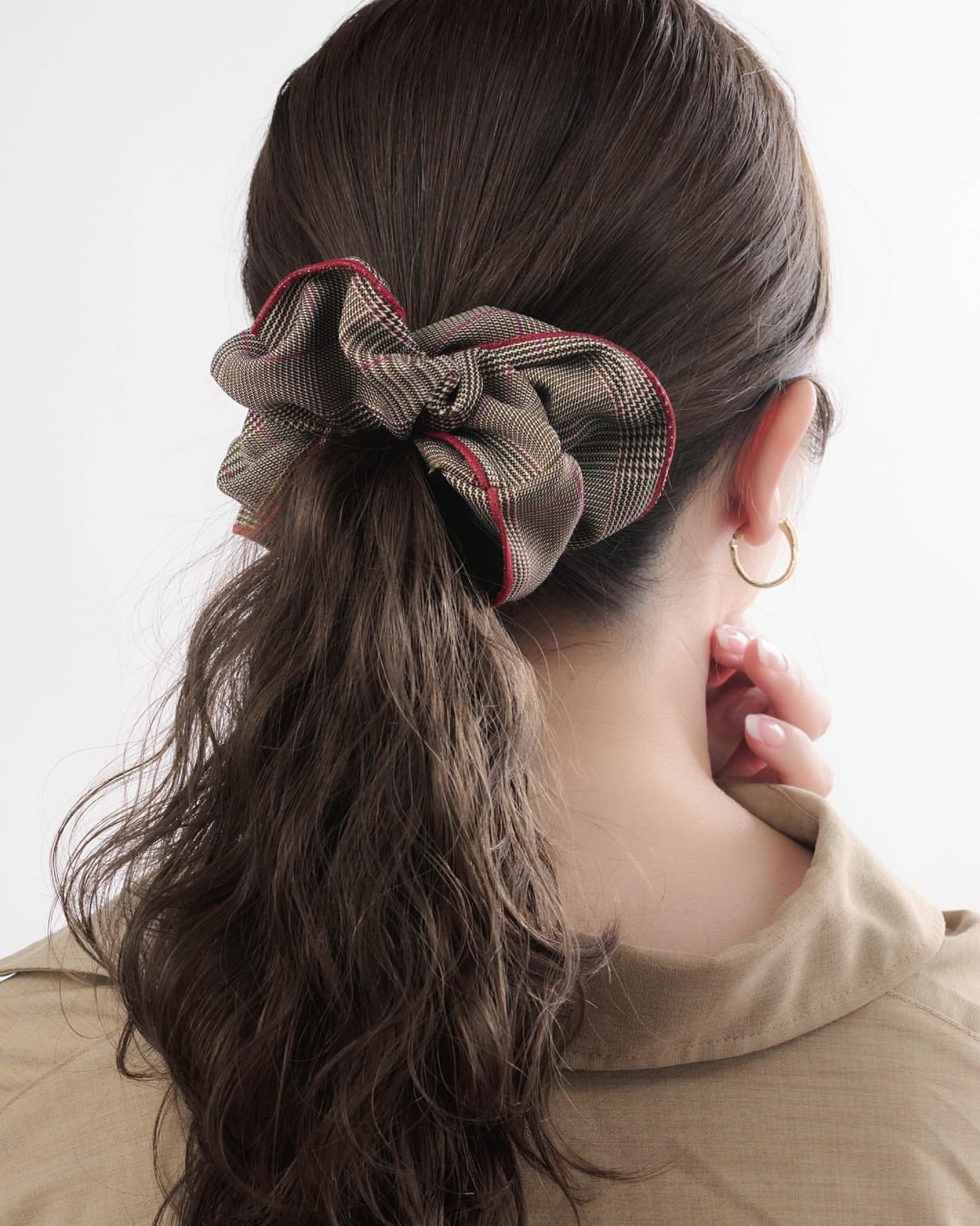 英倫風格仔大腸髮圈