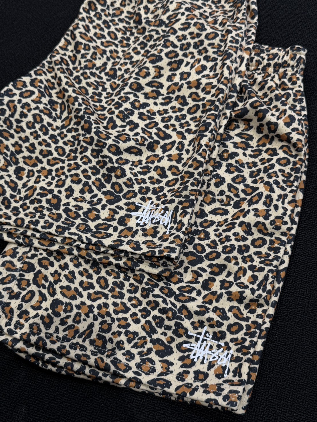 STUSSY MESH SHORT BASIC 豹紋網眼 短褲
