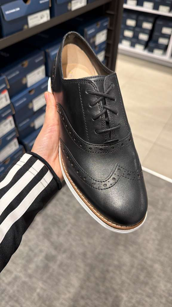 WE037 Cole Haan 白邊牛津鞋 黑色