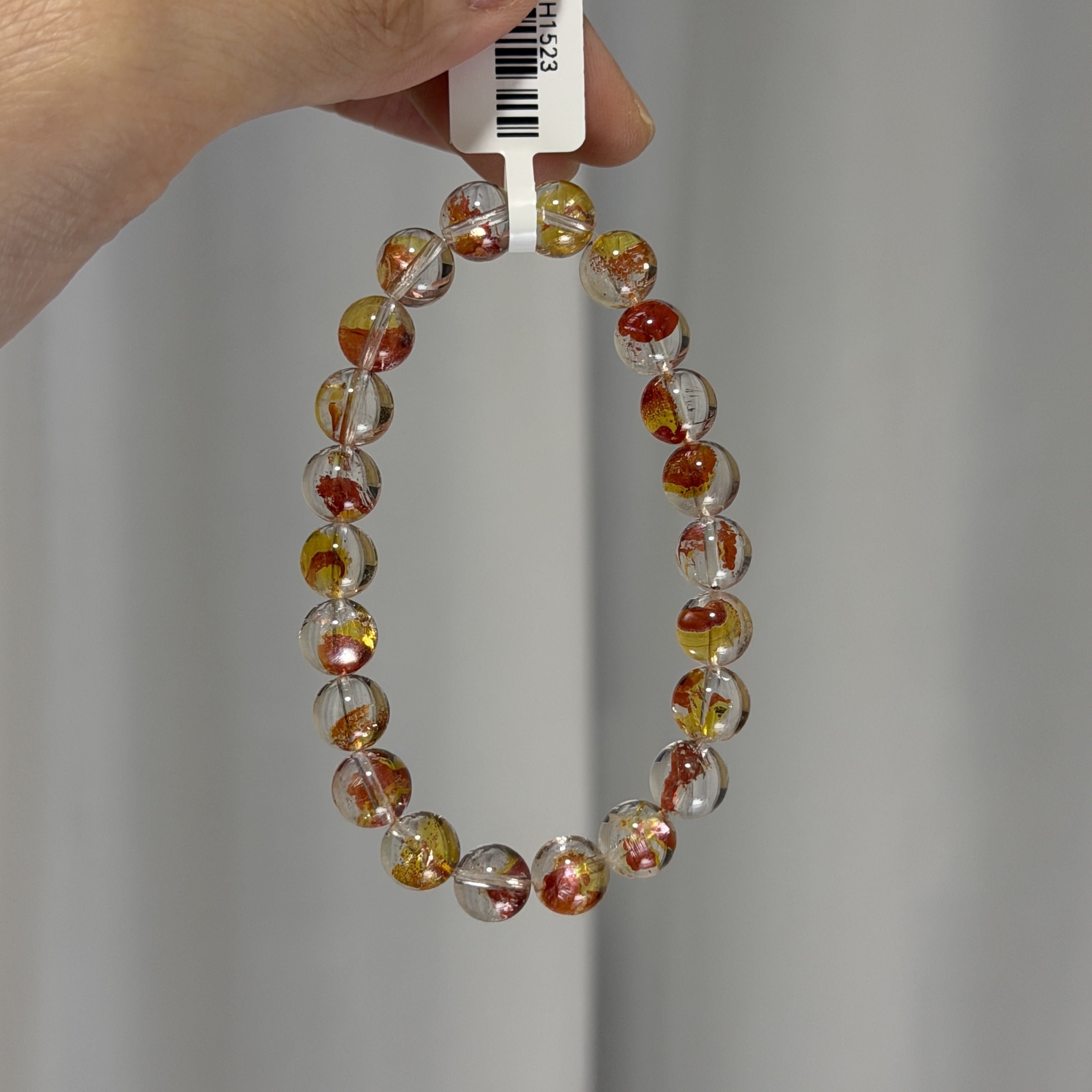 高級數錦鯉膠花 約8.5mm H1523