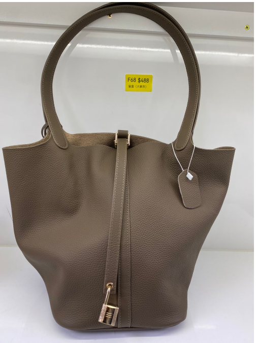 AB260309-F68-超大菜籃子-送獅子玩偶掛飾- 灰色