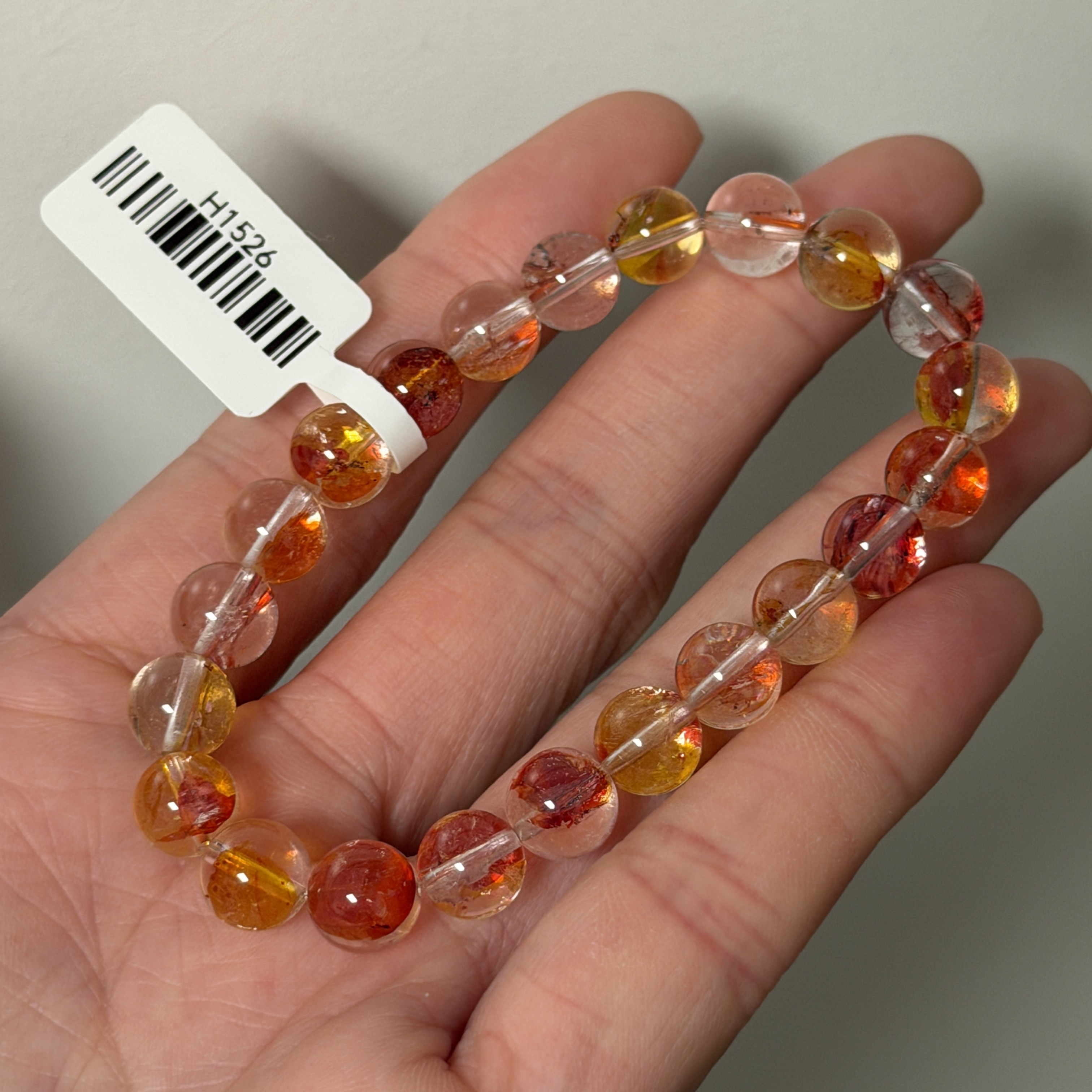 近頂級錦鯉膠花 8+mm H1526