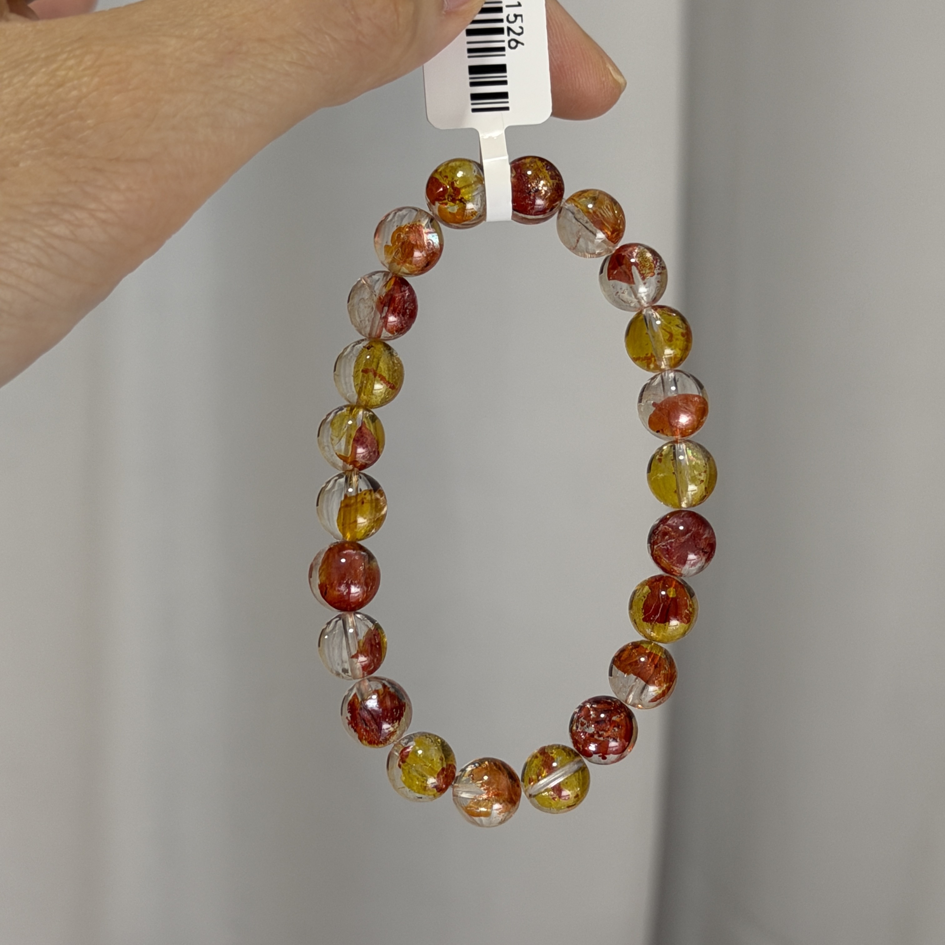 近頂級錦鯉膠花 8+mm H1526