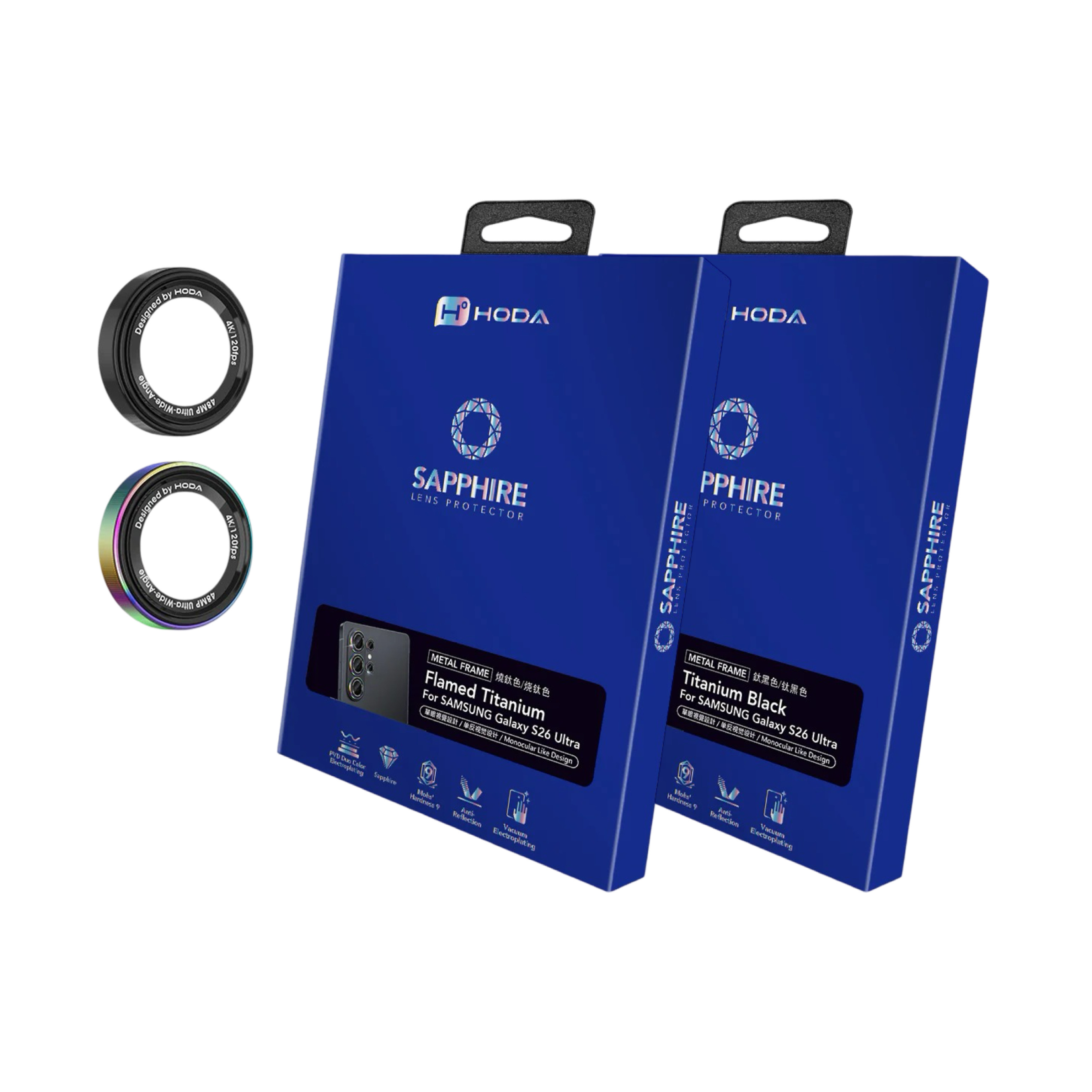 Hoda Galaxy S26 Ultra 藍寶石單眼視覺設計鏡頭保護貼
