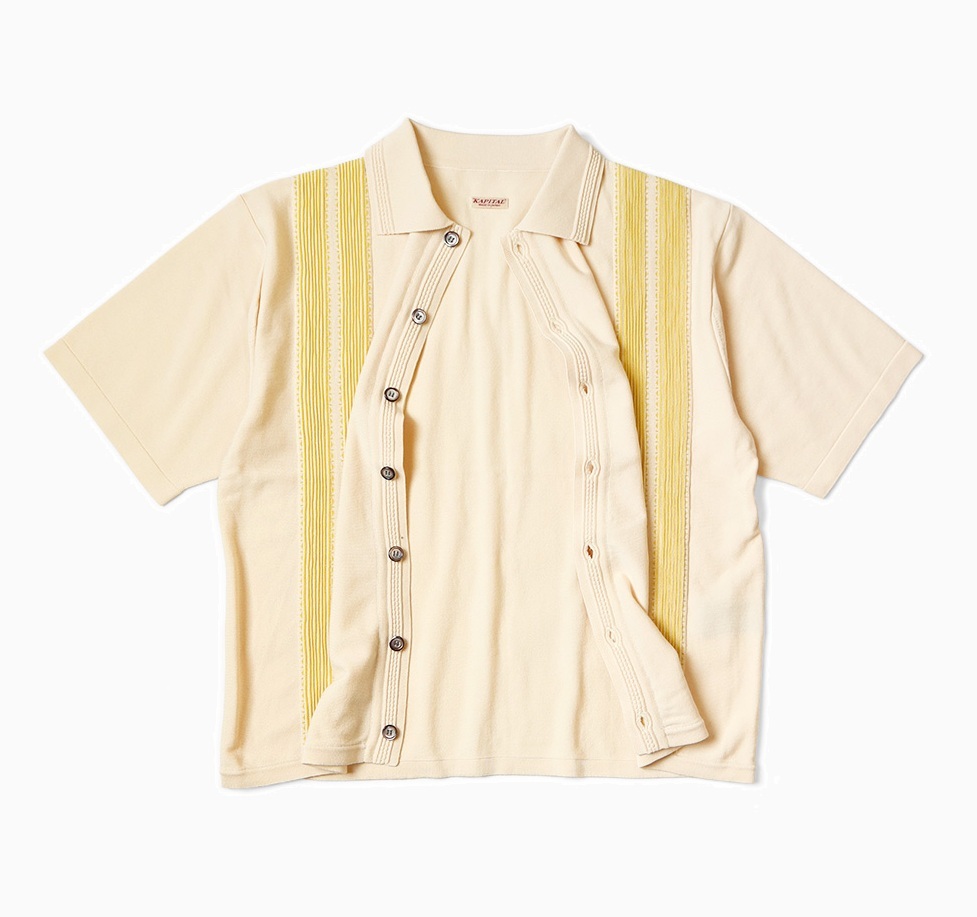 KAPITAL 14G Cotton Knit TENNESSEE Aloha POLO SHIRT - PRE ORDER ITEM (預訂中)