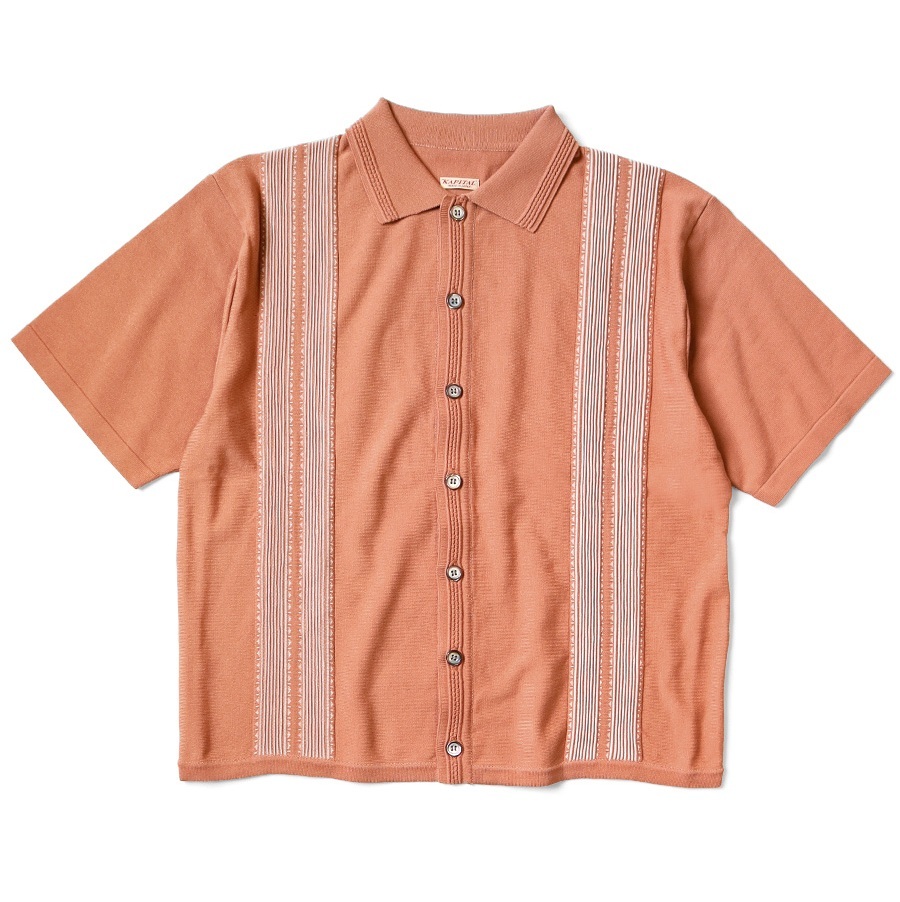 KAPITAL 14G Cotton Knit TENNESSEE Aloha POLO SHIRT - PRE ORDER ITEM (預訂中)