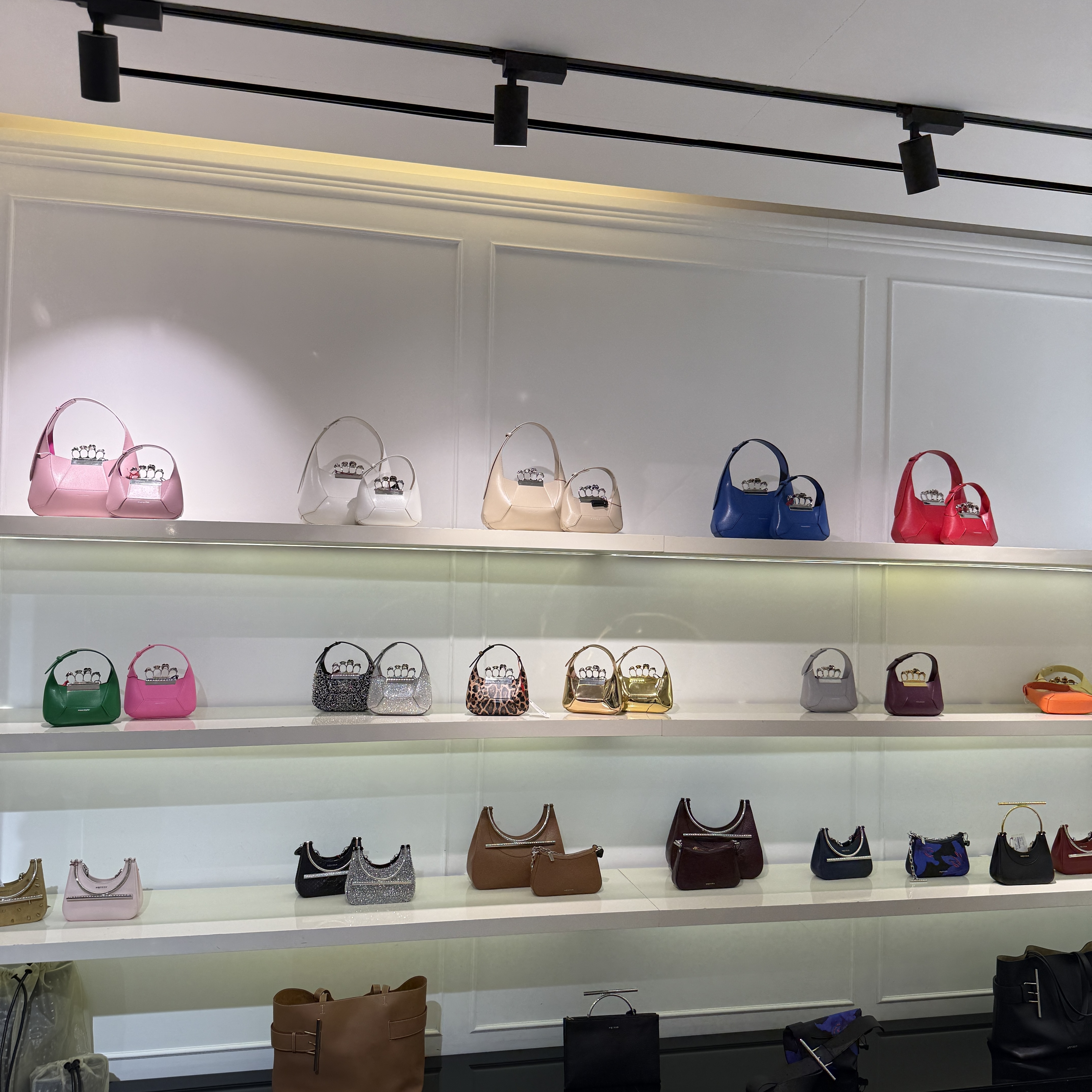 Alexander McQueen jewelled hobo bag mini