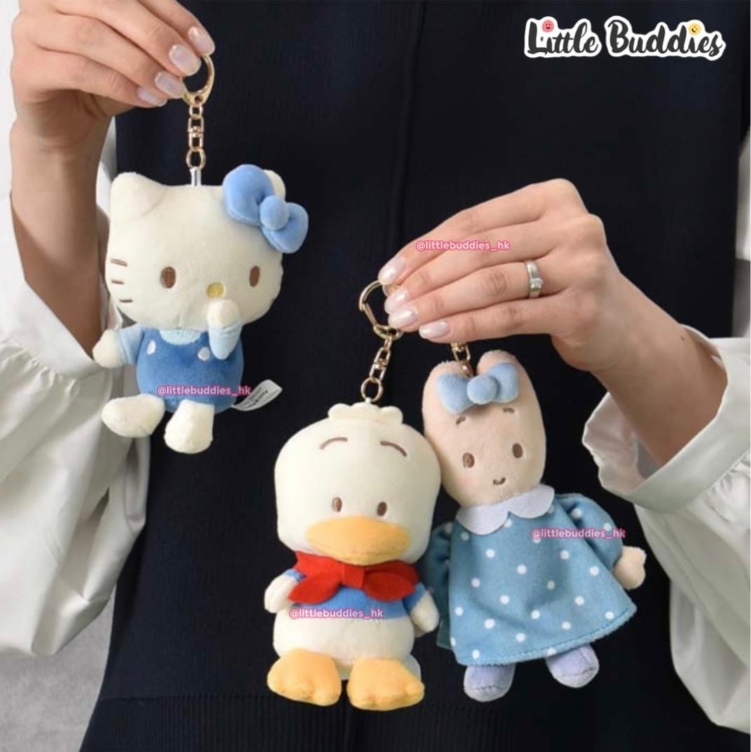 日本限定 Sanrio x Bleu Bleuet 藍色主題軟腍腍設計系列 - 公仔匙扣