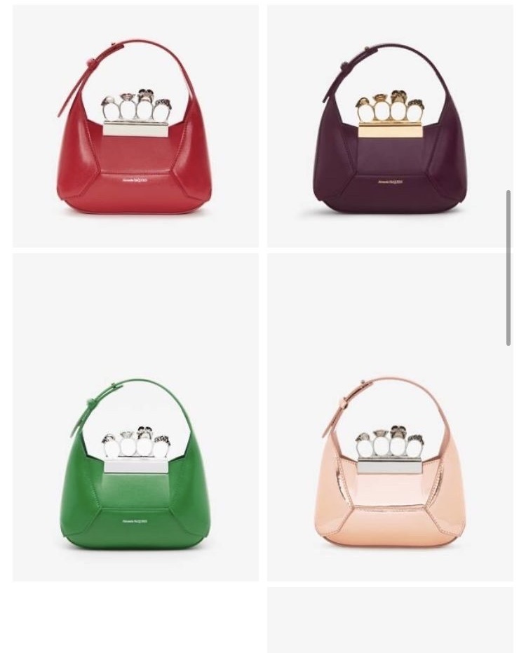 Alexander McQueen jewelled hobo bag mini