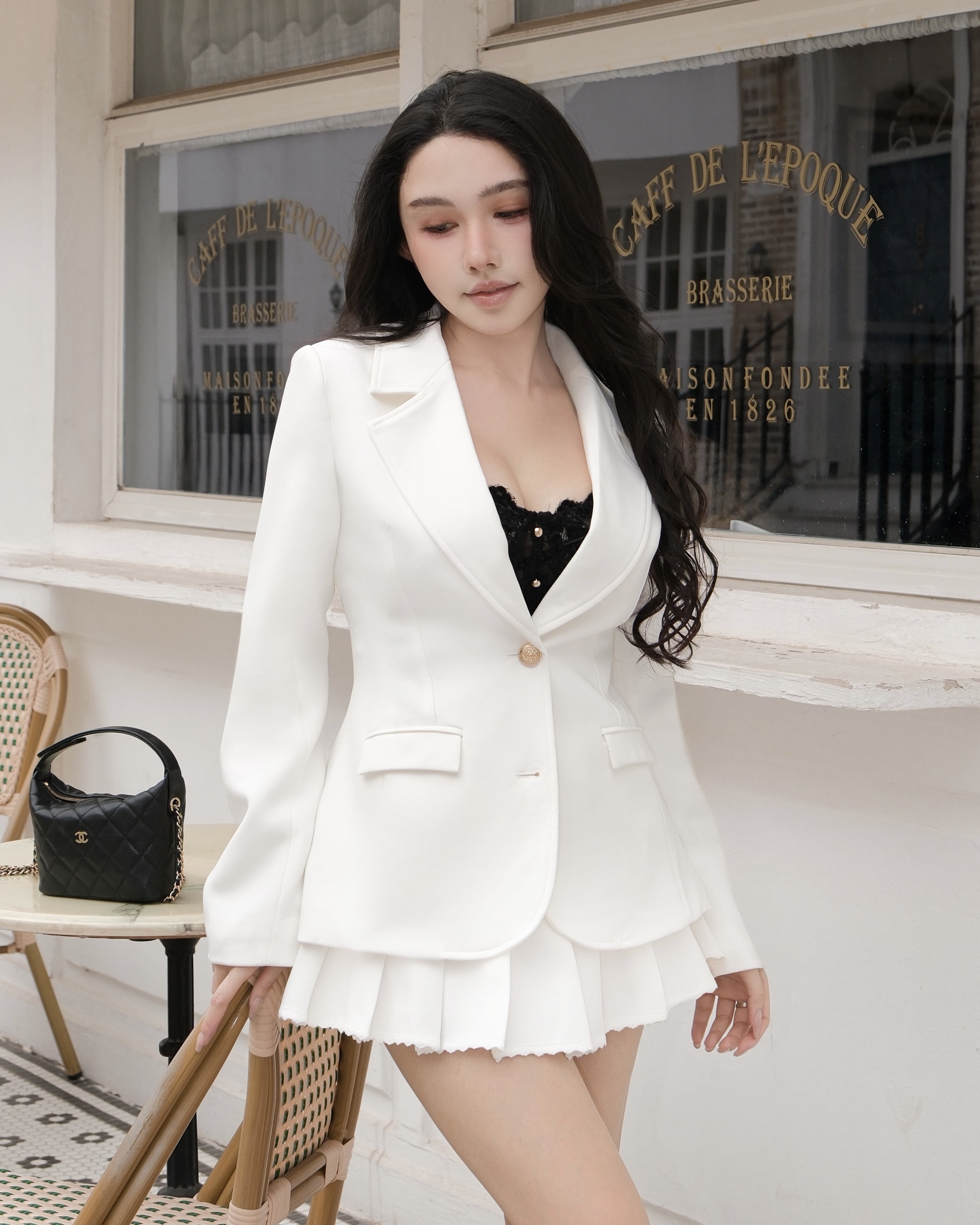 訂製-質感西裝雙釦修身外套