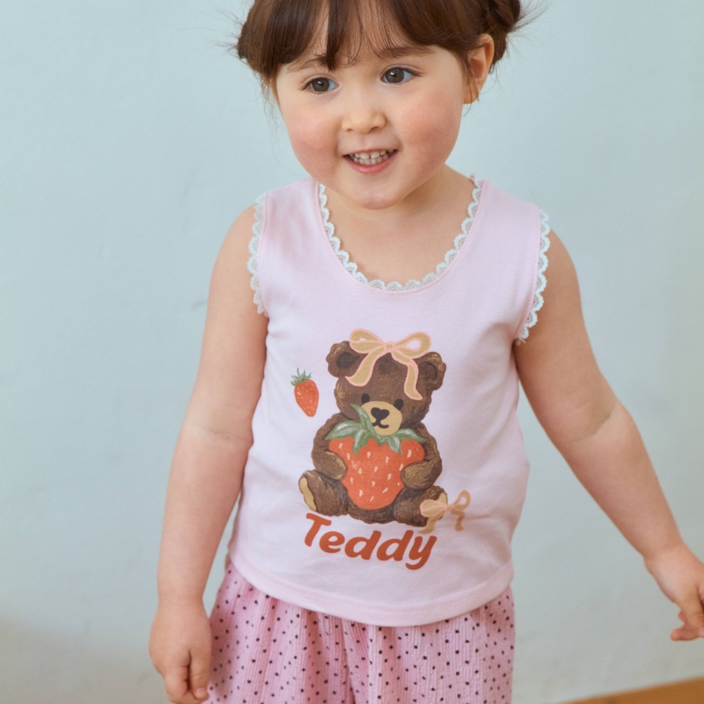 正韓夏 1stblue 草莓熊熊背心