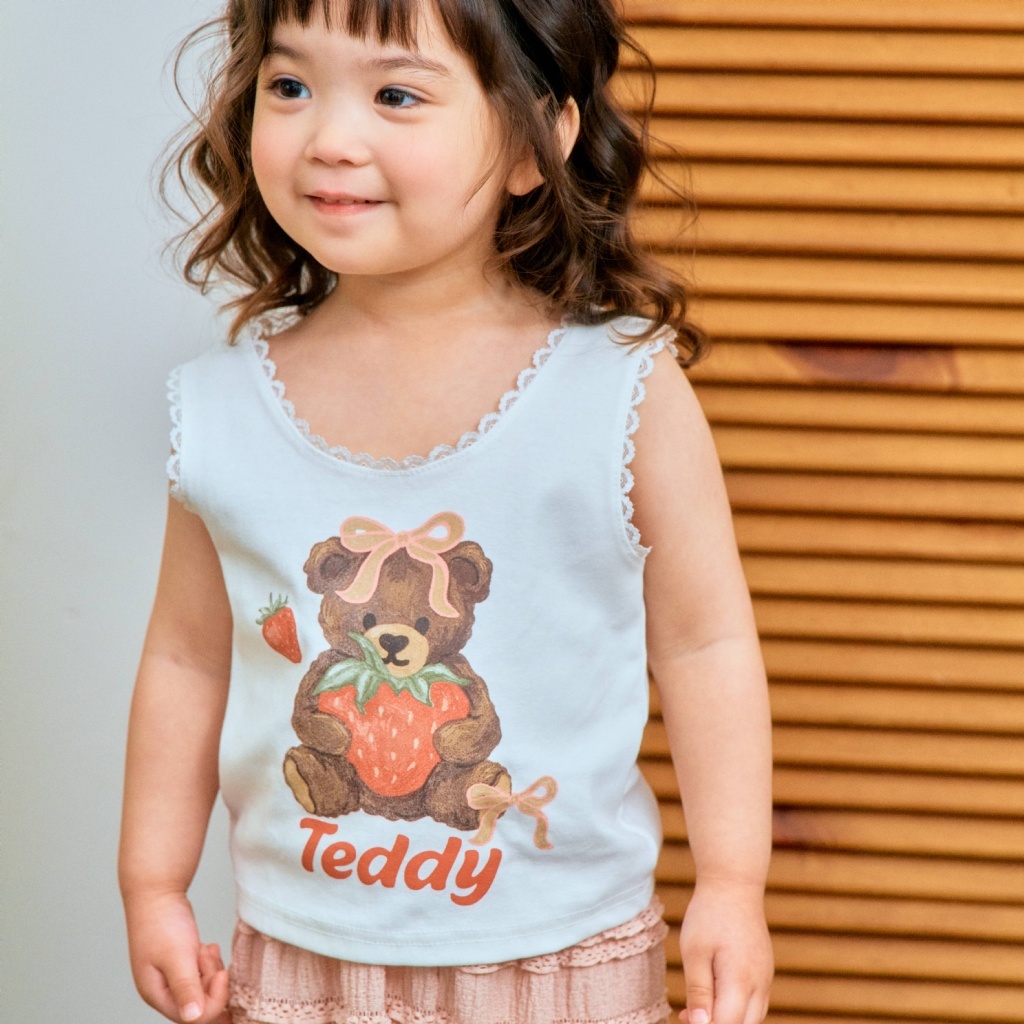 正韓夏 1stblue 草莓熊熊背心