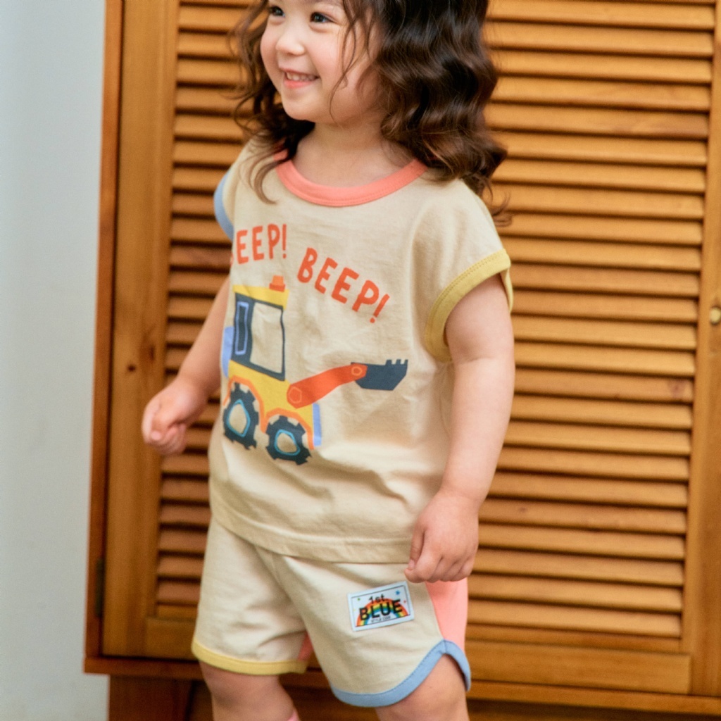 正韓夏 1stblue 怪手卡車背心