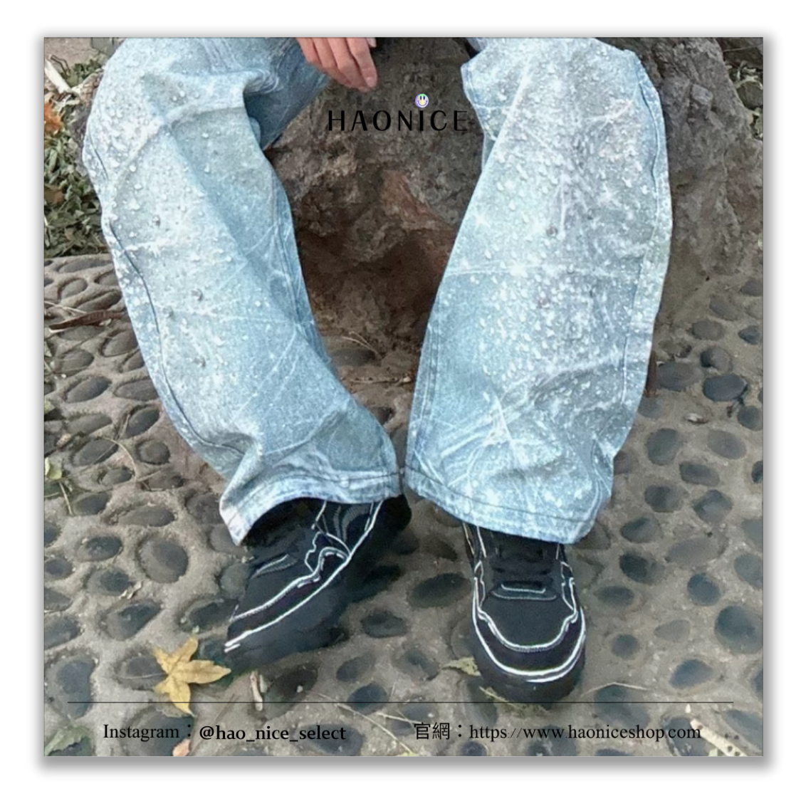 【HAO NICE】惡作劇訂製款🔥Li Ning李寧 元初 黑白 描邊大師 立體視覺感 厚底板鞋 休閒鞋