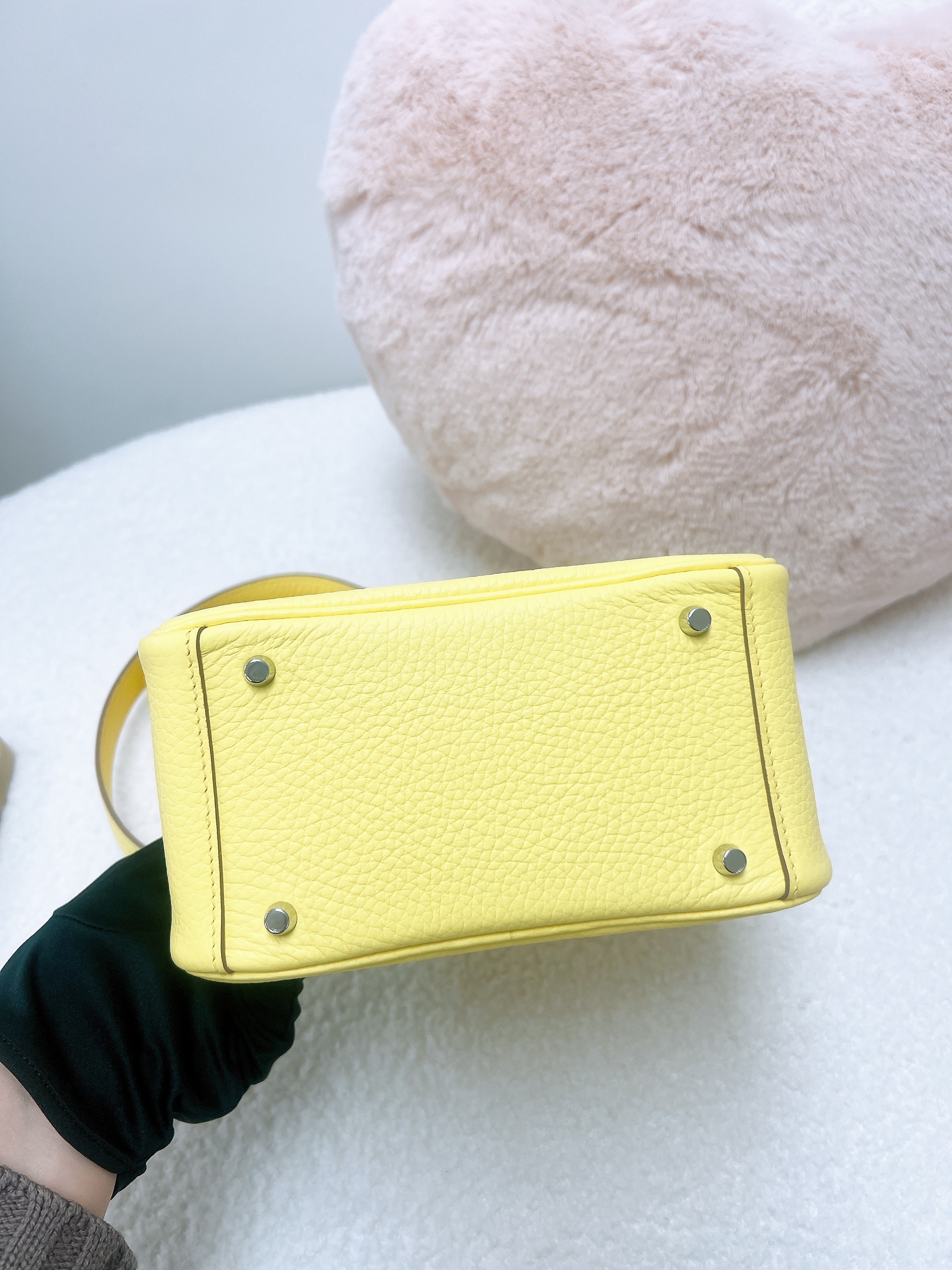 *Unused* Hermes mini lindy (yellow PHW/ stamp B)