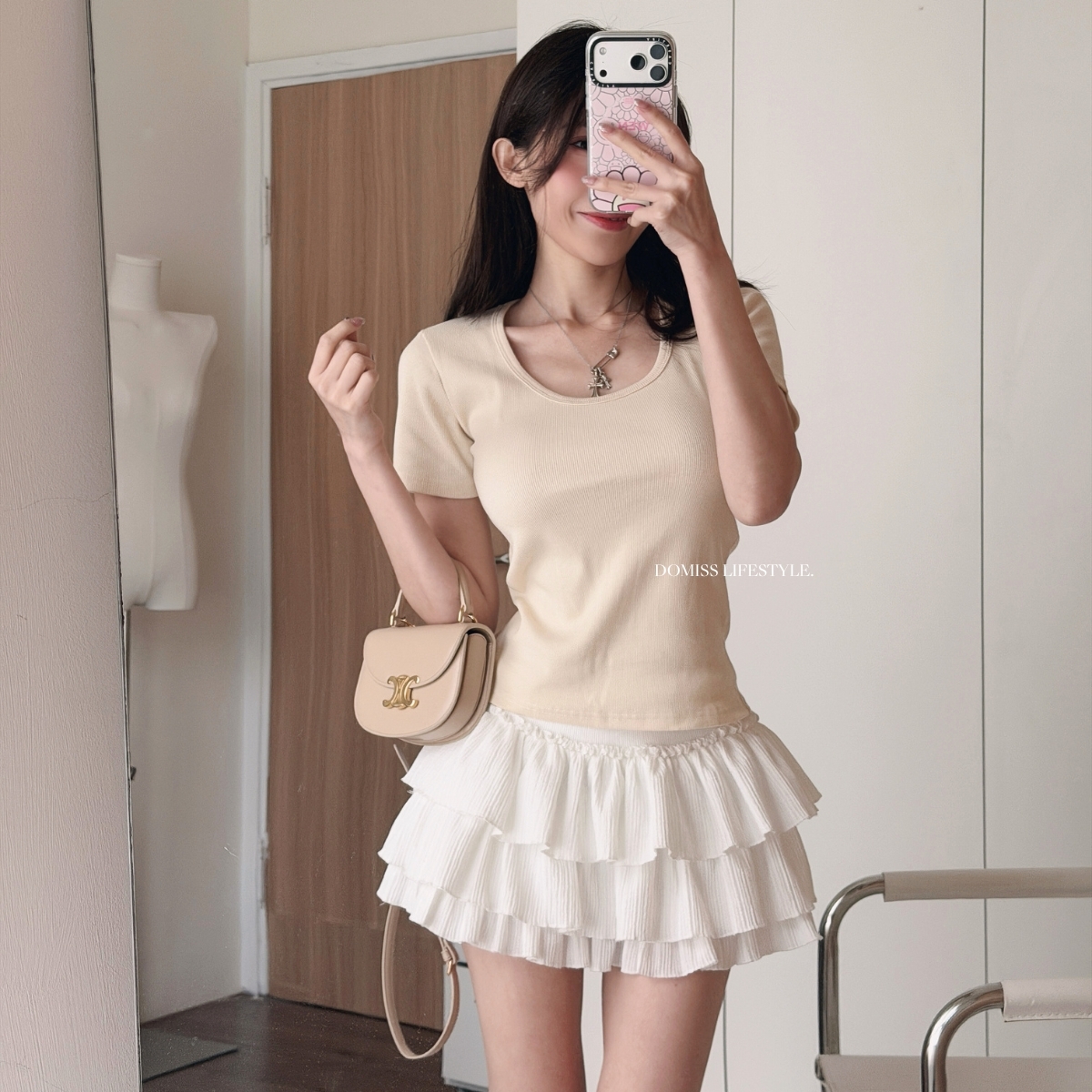 【簡約百搭】DOMISS自訂短袖上衣-3色 素色T恤(現+預)