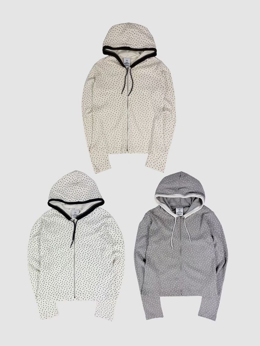 mini floret trim hooded jacket