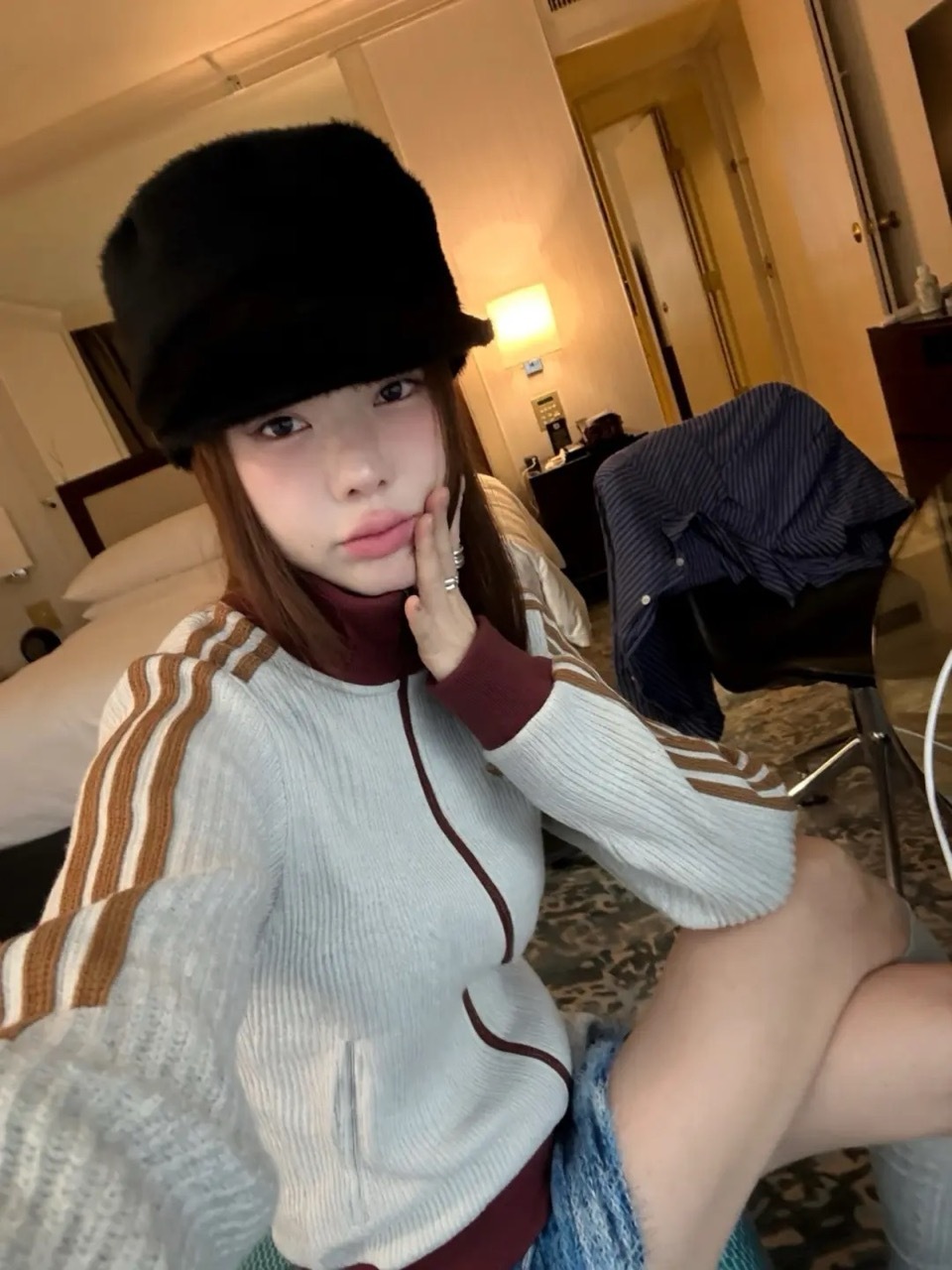 ADIDAS ORIGINALS 華夫格 立領外套 雙拉鍊 三葉草 灰藍 酒紅 焦糖 男款 KY5770 / 調貨