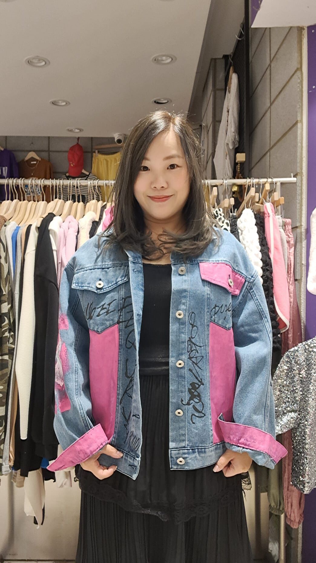 MS10S 塗鴉牛仔外套