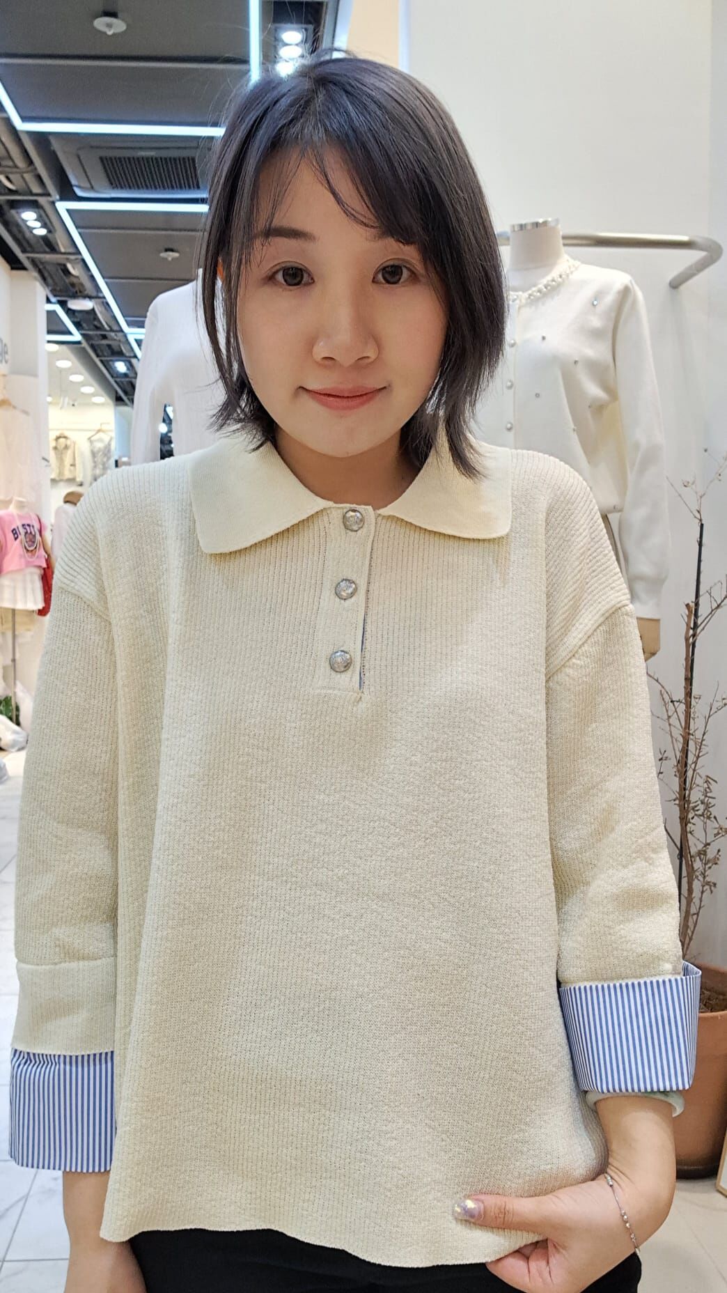 JC0309G POLO款/間條手袖口