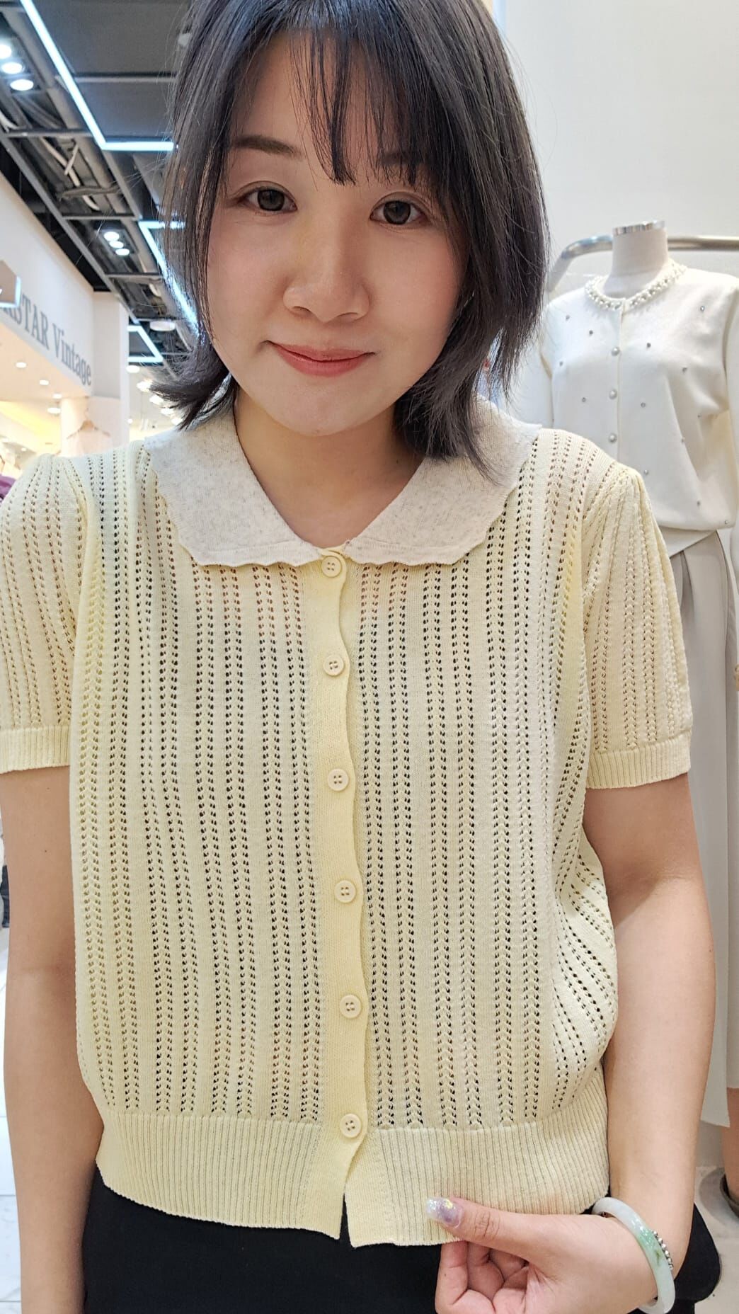 JC0309I 娃娃領縷空針織款