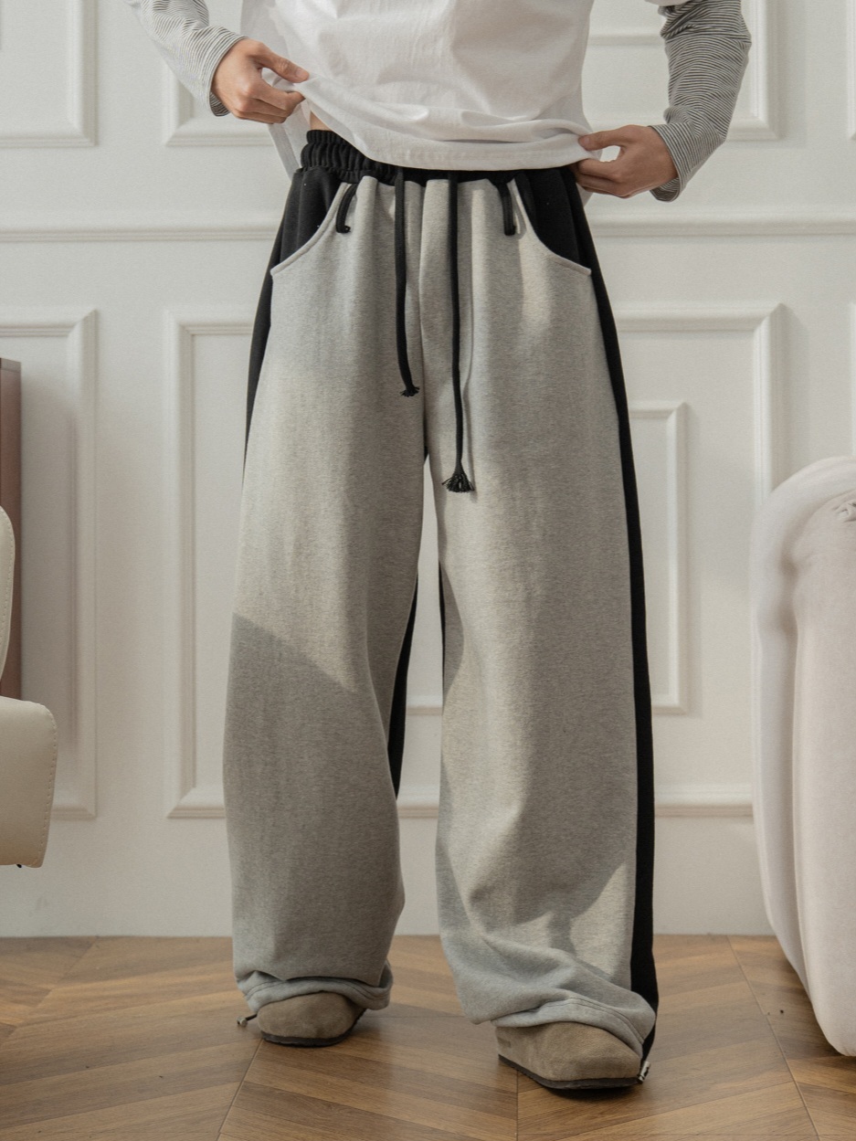 繫帶撞色訓練褲