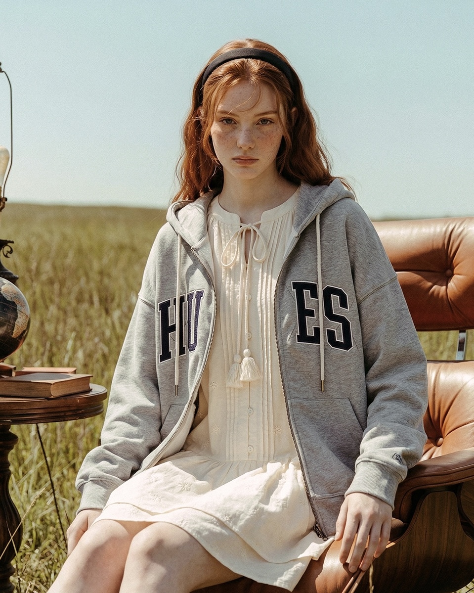 <預購> 韓國WV PROJECT Daily Hughes復古感雙向拉鏈連帽外套