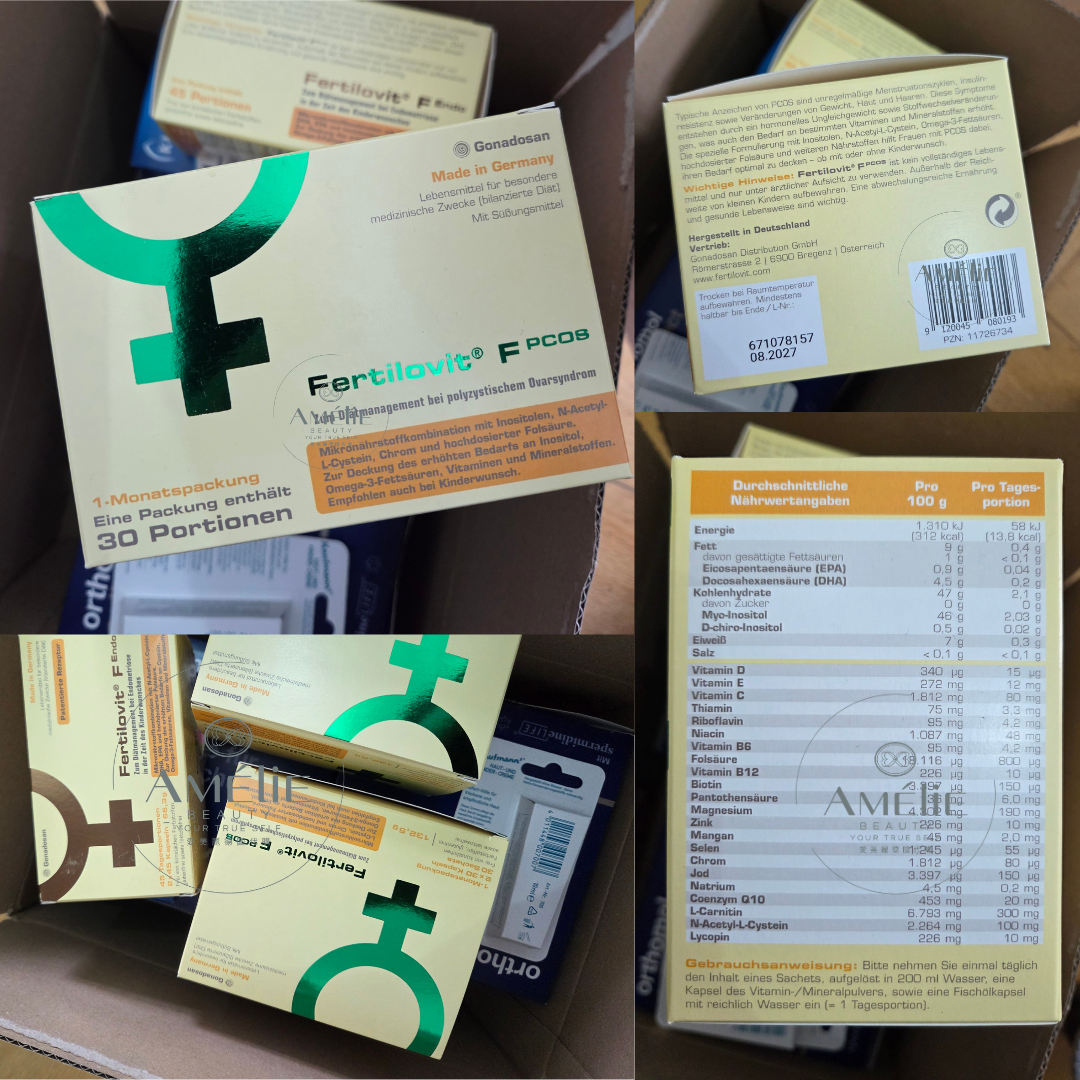 FERTILOVIT® F PCOS 女士備孕微量營養素 30天份量 | 60粒膠囊及30包沖劑