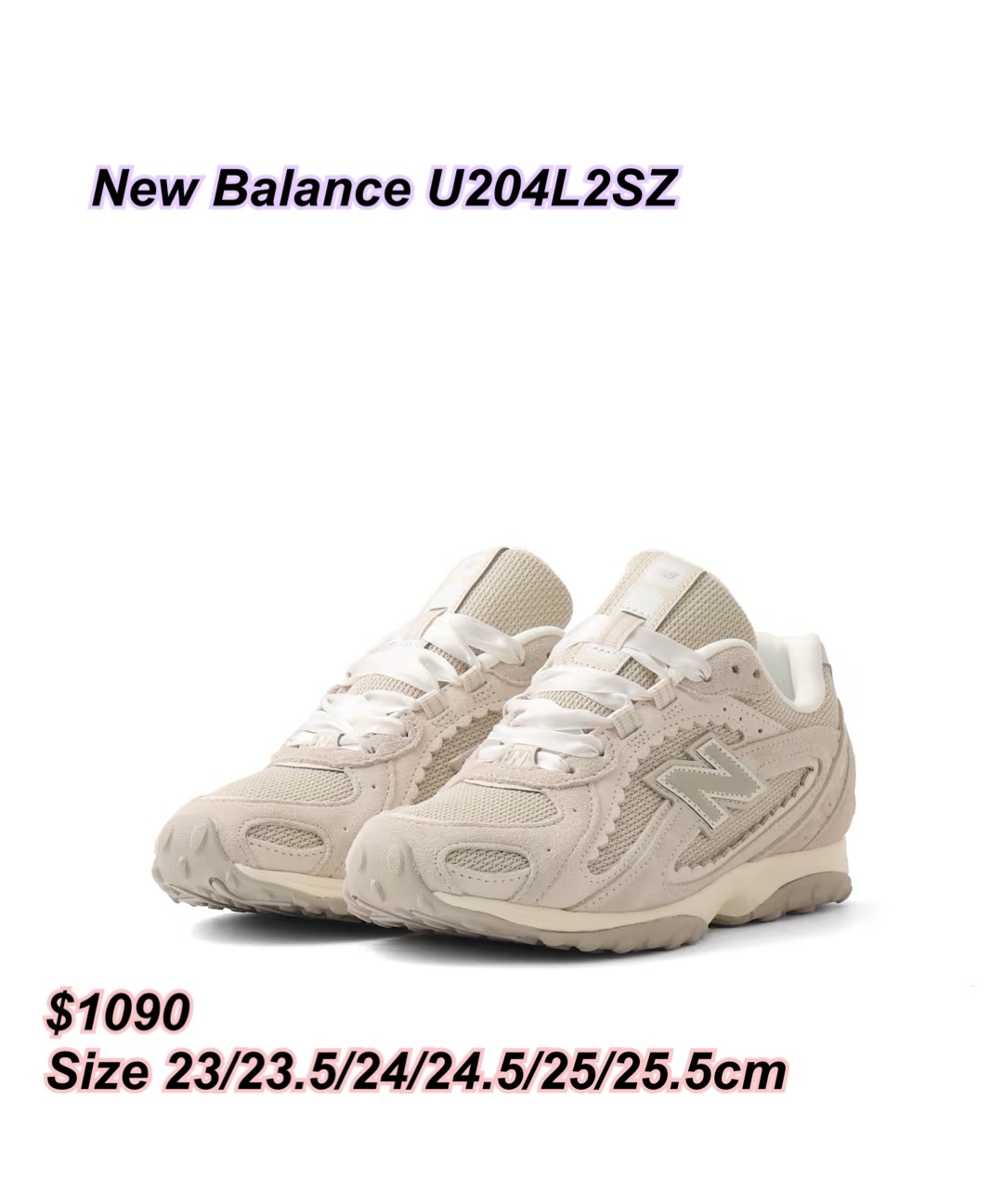 260310 New Balance U204L2SZ LIGHT BEIGE