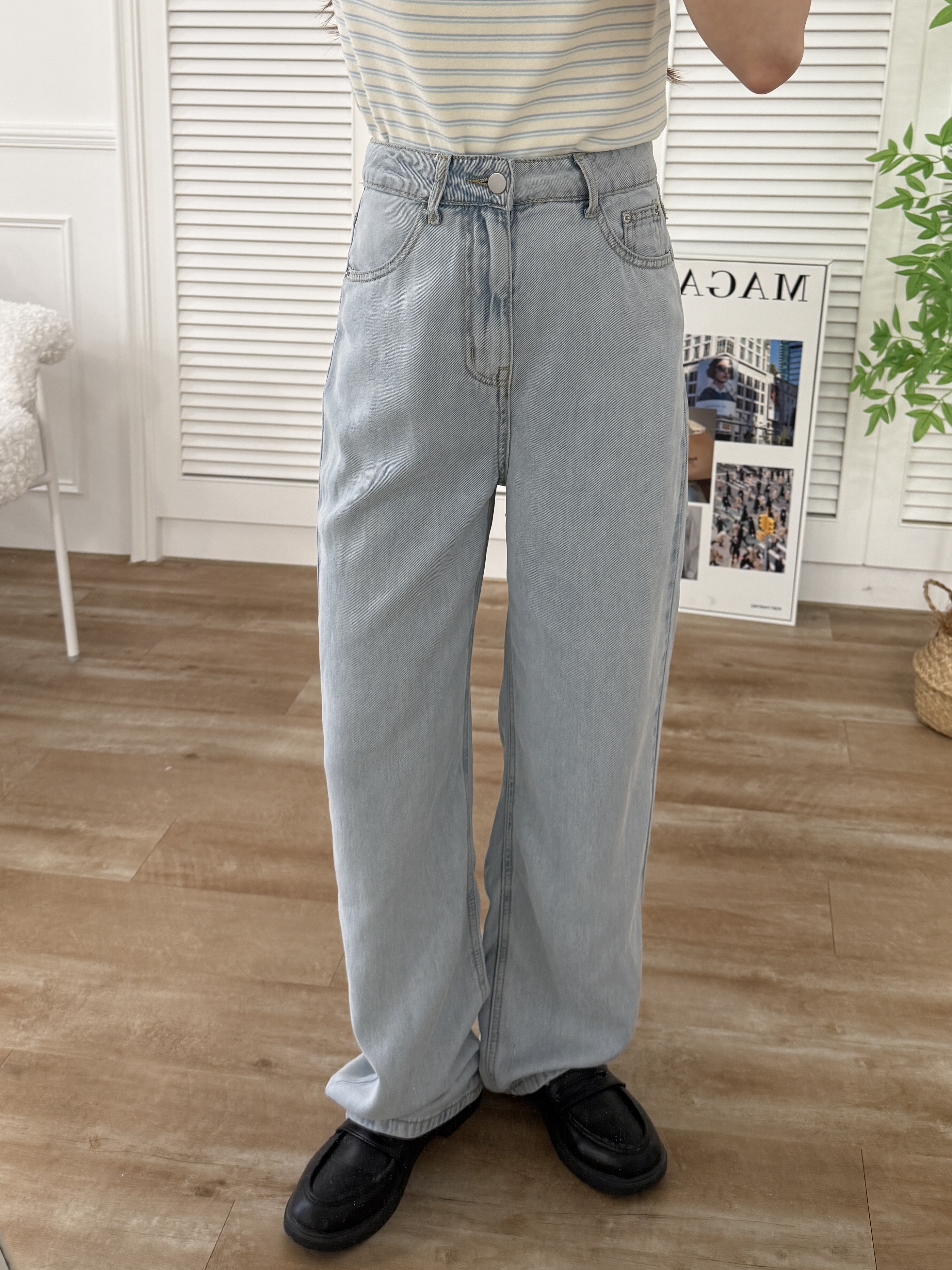 法朵Fado shop｜單扣冰膚天絲寬褲 2545003 S-XL